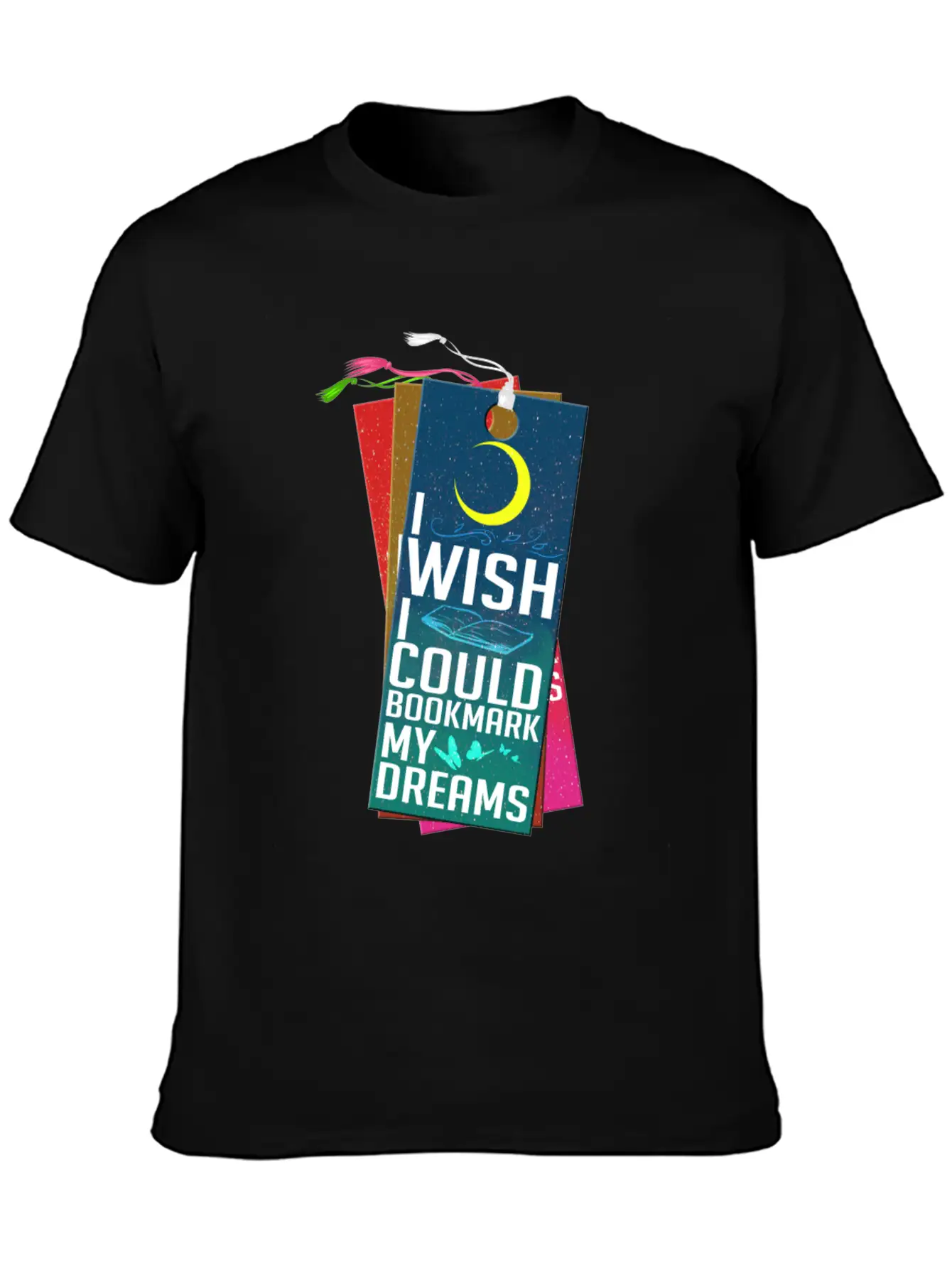 I Wish I Could Bookmark My Dreams Stylish Everyday T-Shirt – Unisex Basic Cotton Tee
