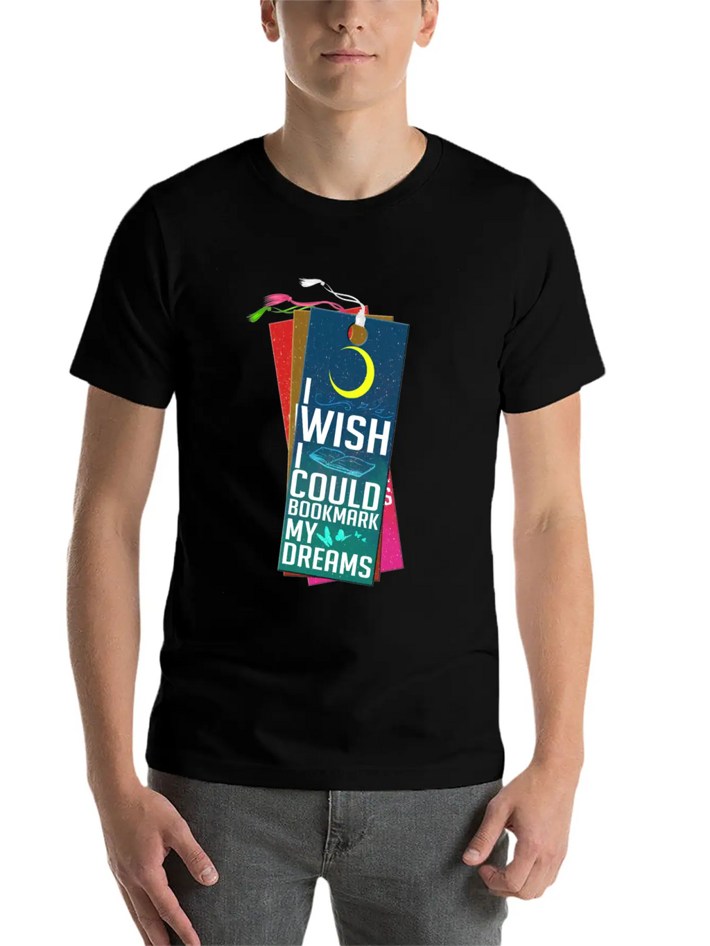 I Wish I Could Bookmark My Dreams Stylish Everyday T-Shirt – Unisex Basic Cotton Tee