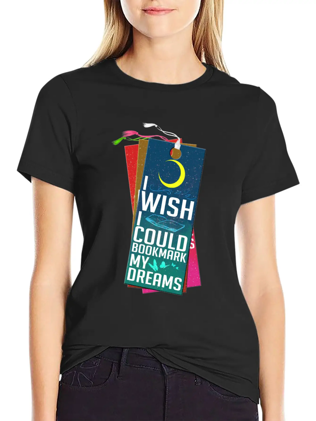 I Wish I Could Bookmark My Dreams Stylish Everyday T-Shirt – Unisex Basic Cotton Tee