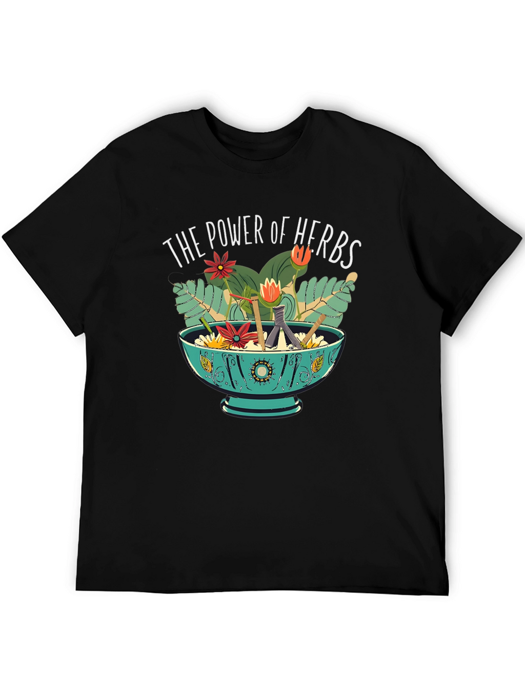 Power of Herbs Graphic Tee - Nature Lover Shirt