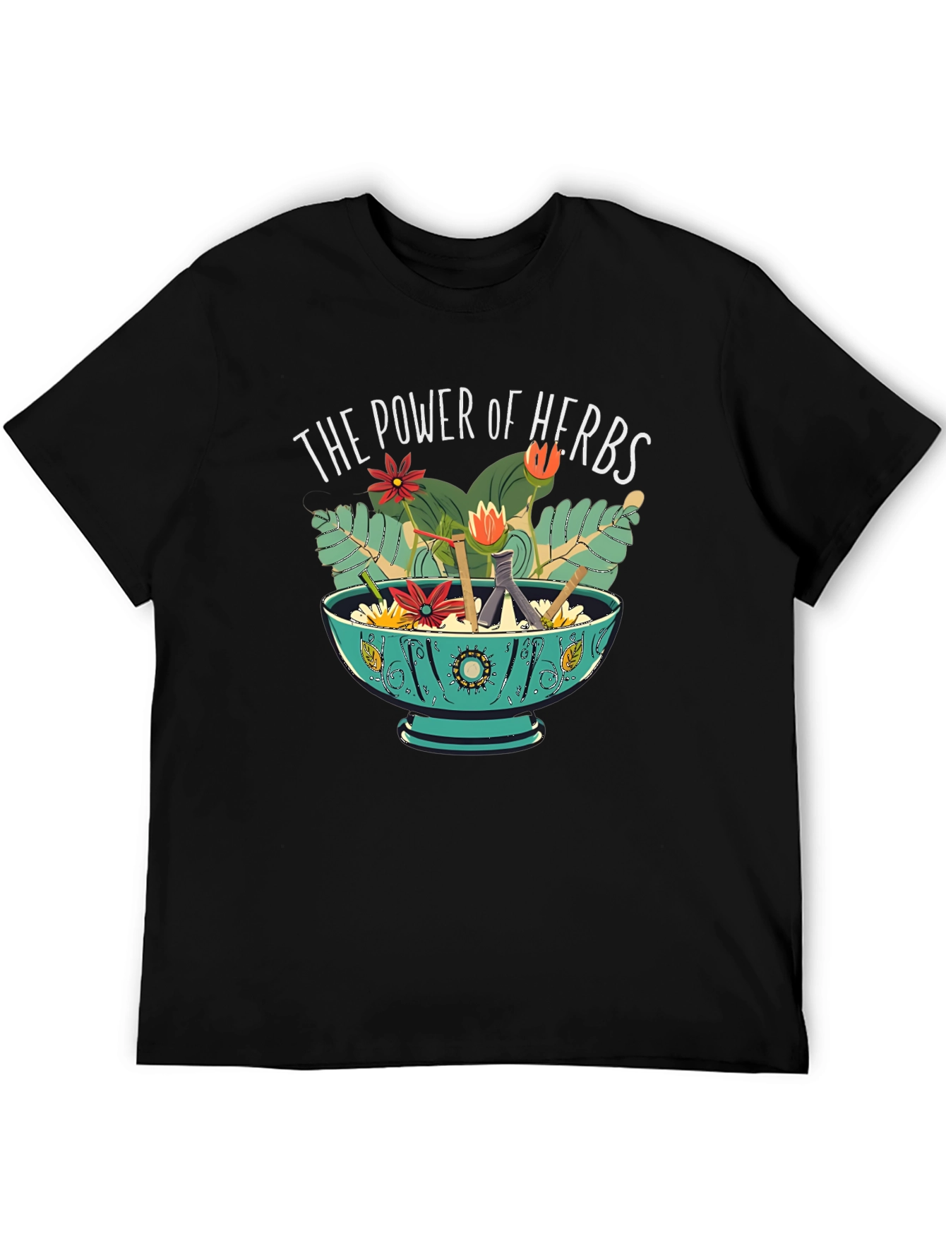 Power of Herbs Graphic Tee - Nature Lover Shirt