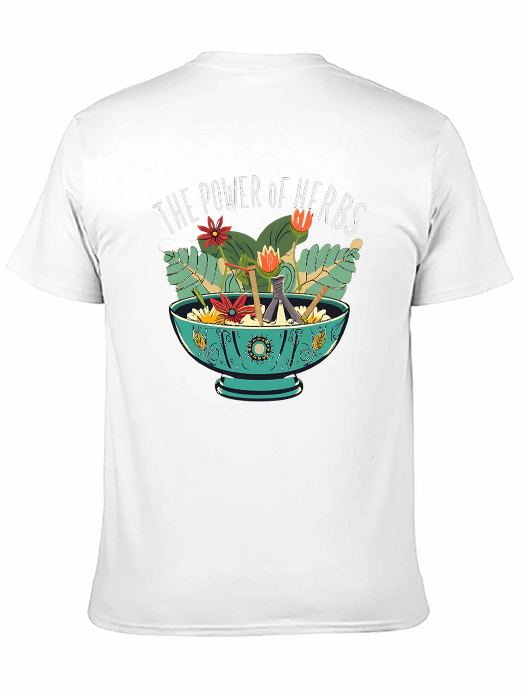 Power of Herbs Graphic Tee - Nature Lover Shirt