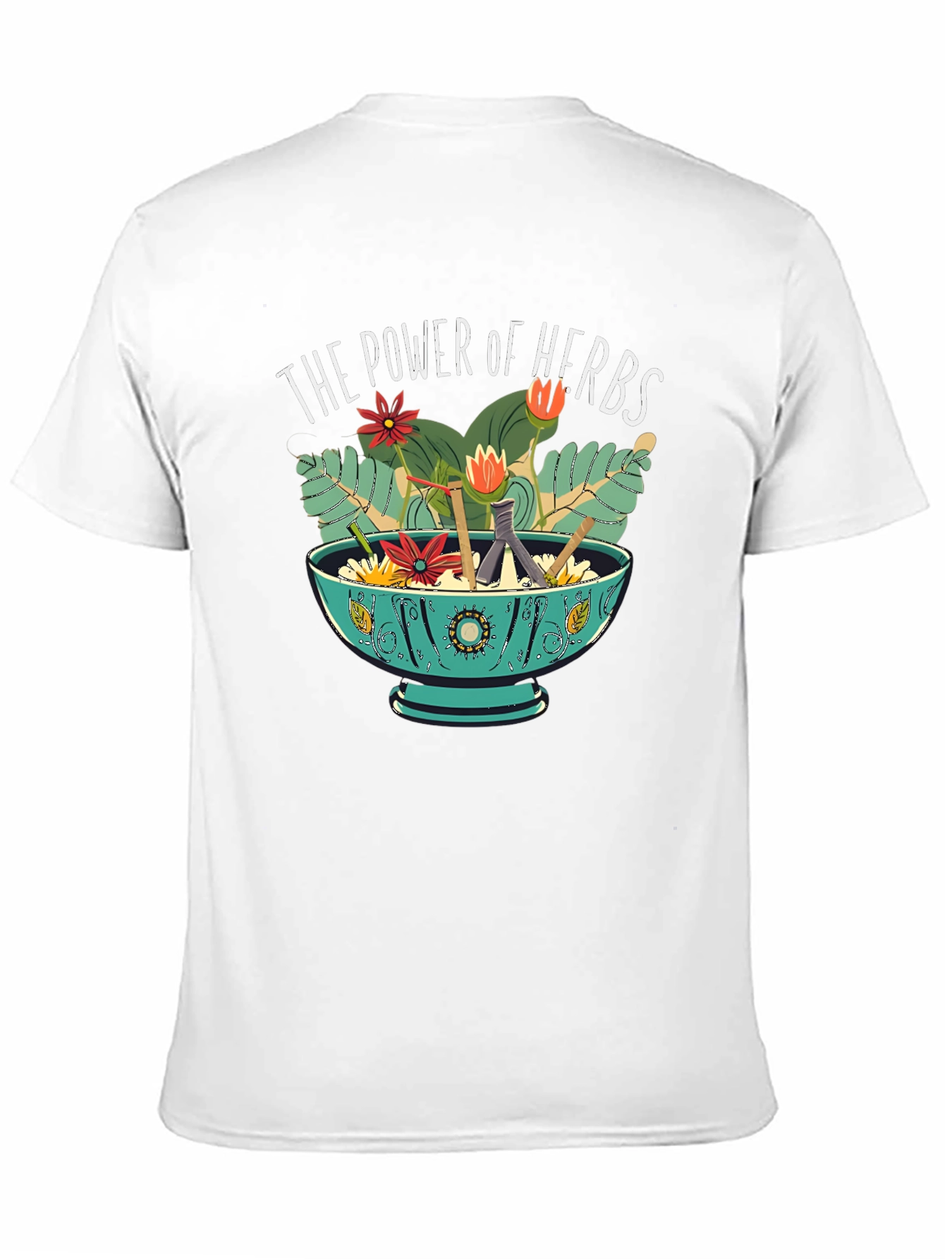 Power of Herbs Graphic Tee - Nature Lover Shirt