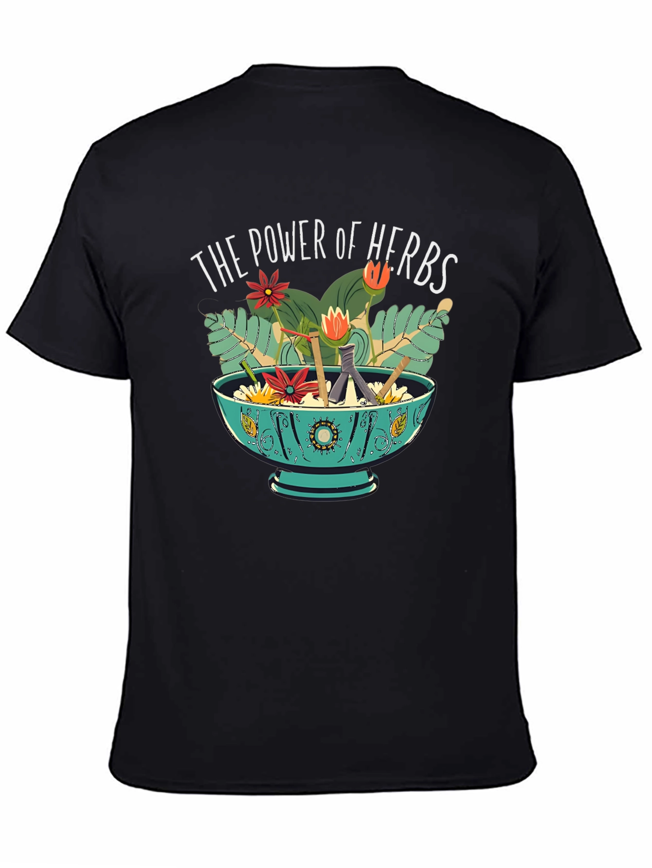 Power of Herbs Graphic Tee - Nature Lover Shirt