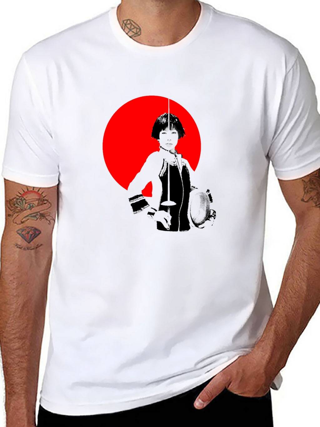 Fencing Silhouette Graphic Tee