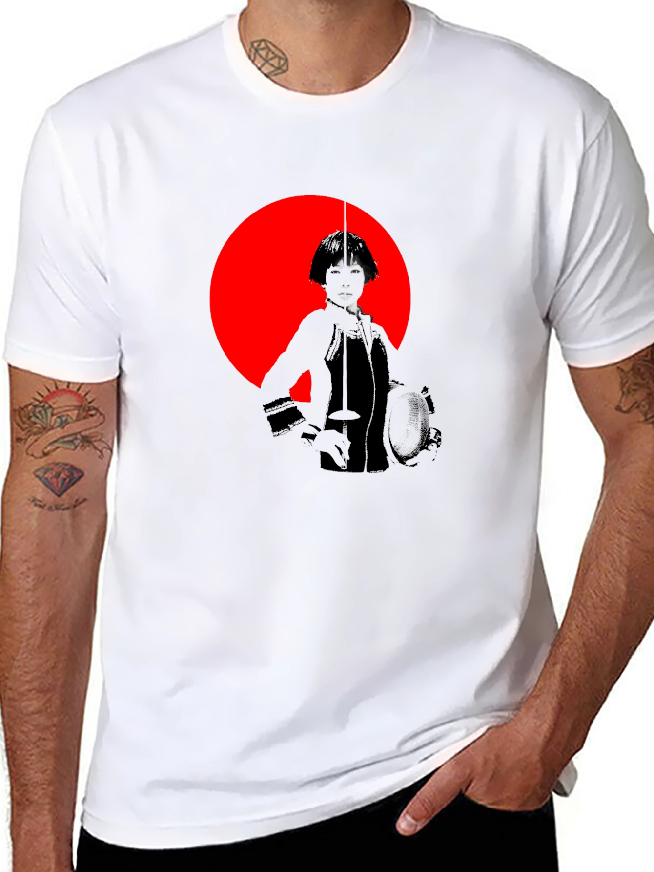 Fencing Silhouette Graphic Tee