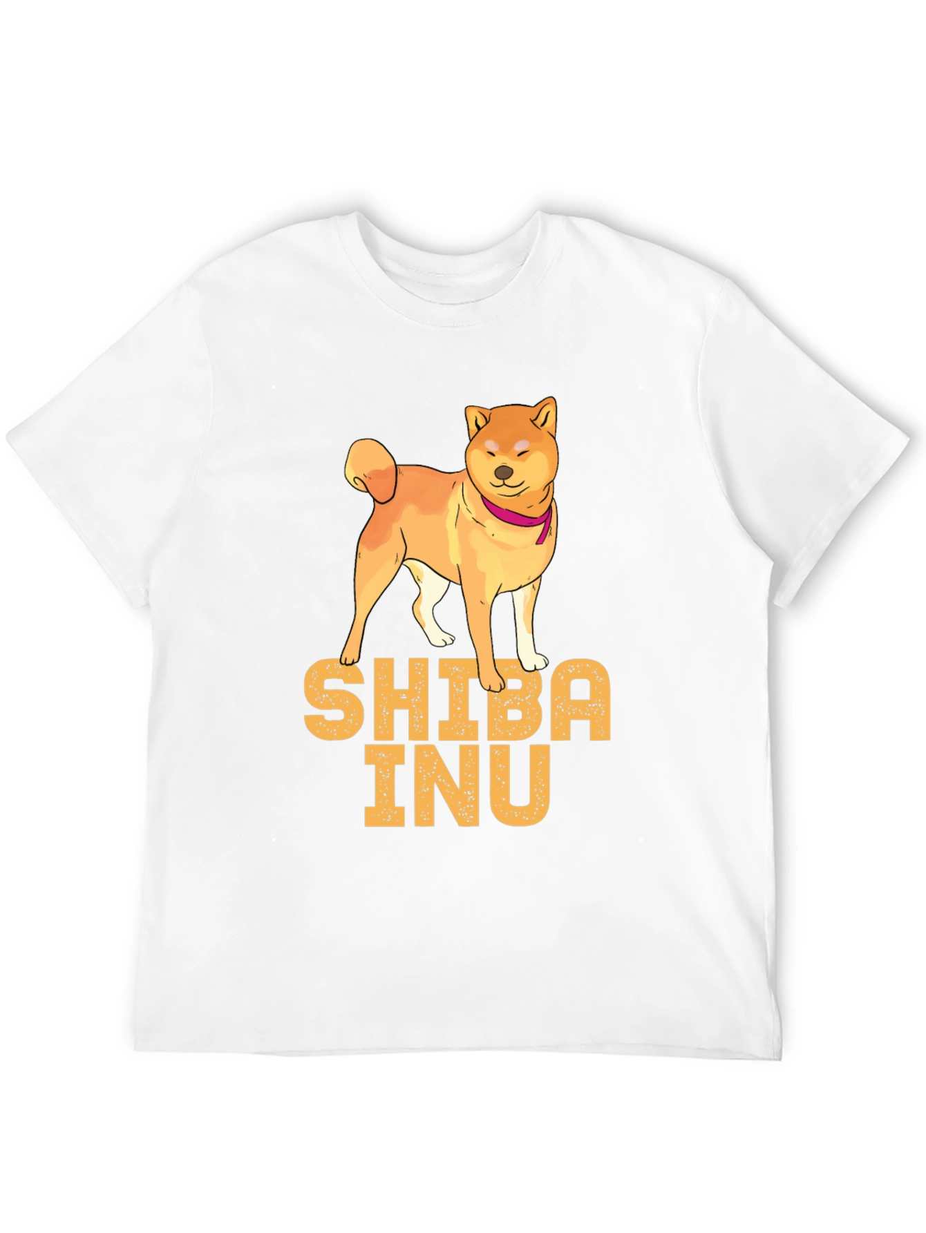 Shiba Inu Dog Graphic Print Black T-Shirt