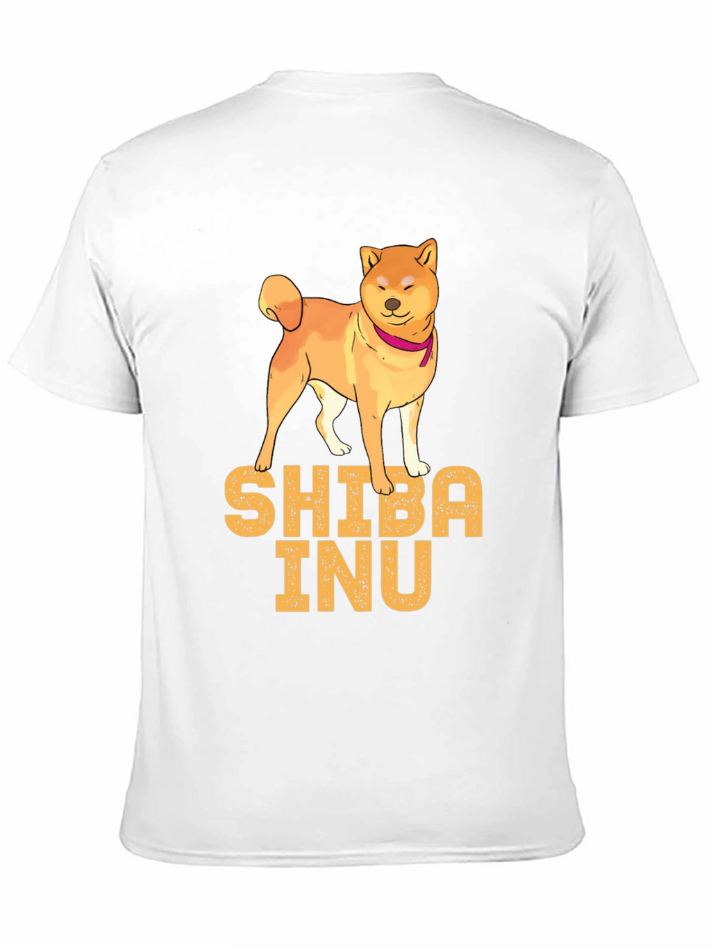 Shiba Inu Dog Graphic Print Black T-Shirt