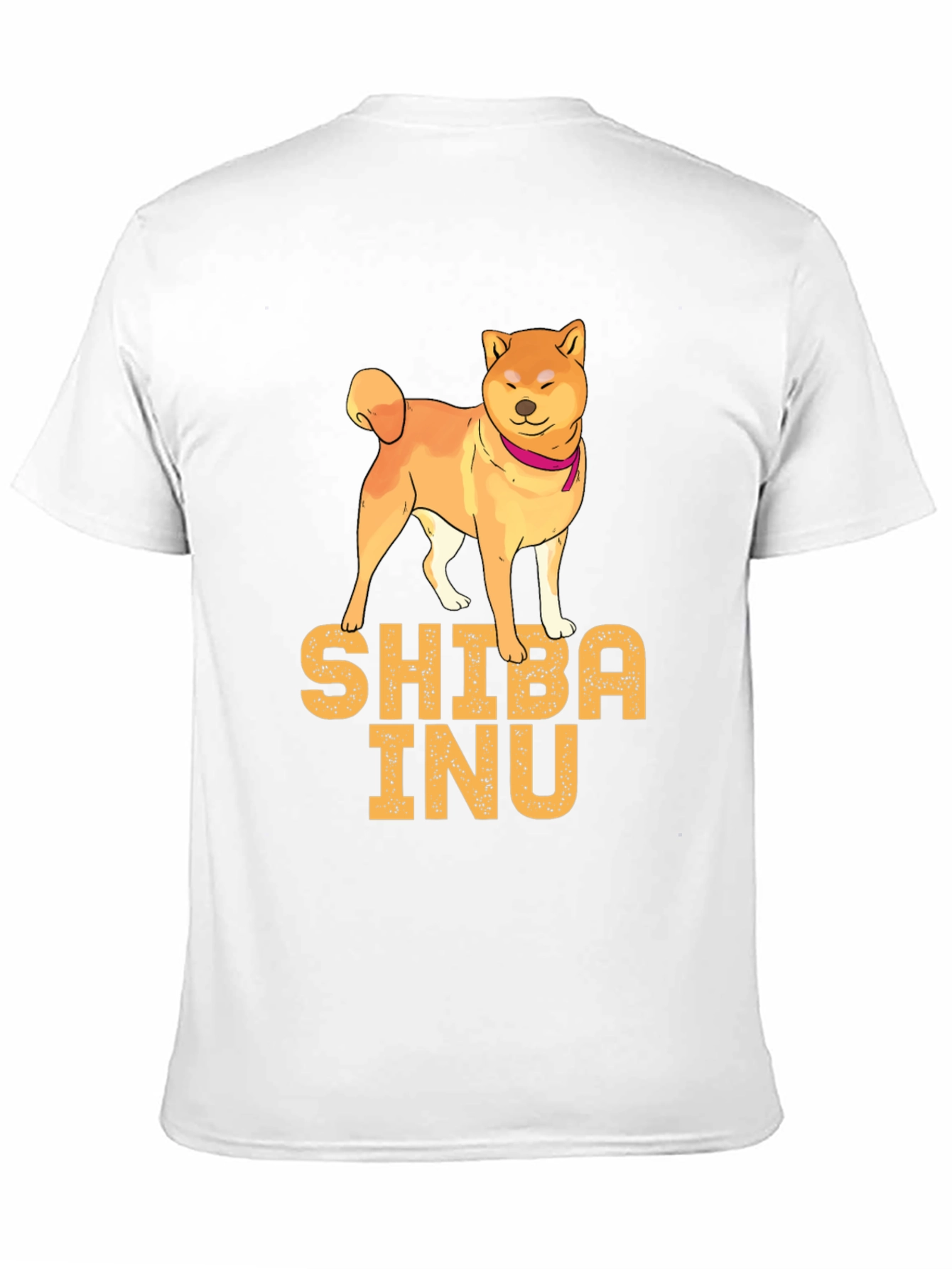Shiba Inu Dog Graphic Print Black T-Shirt