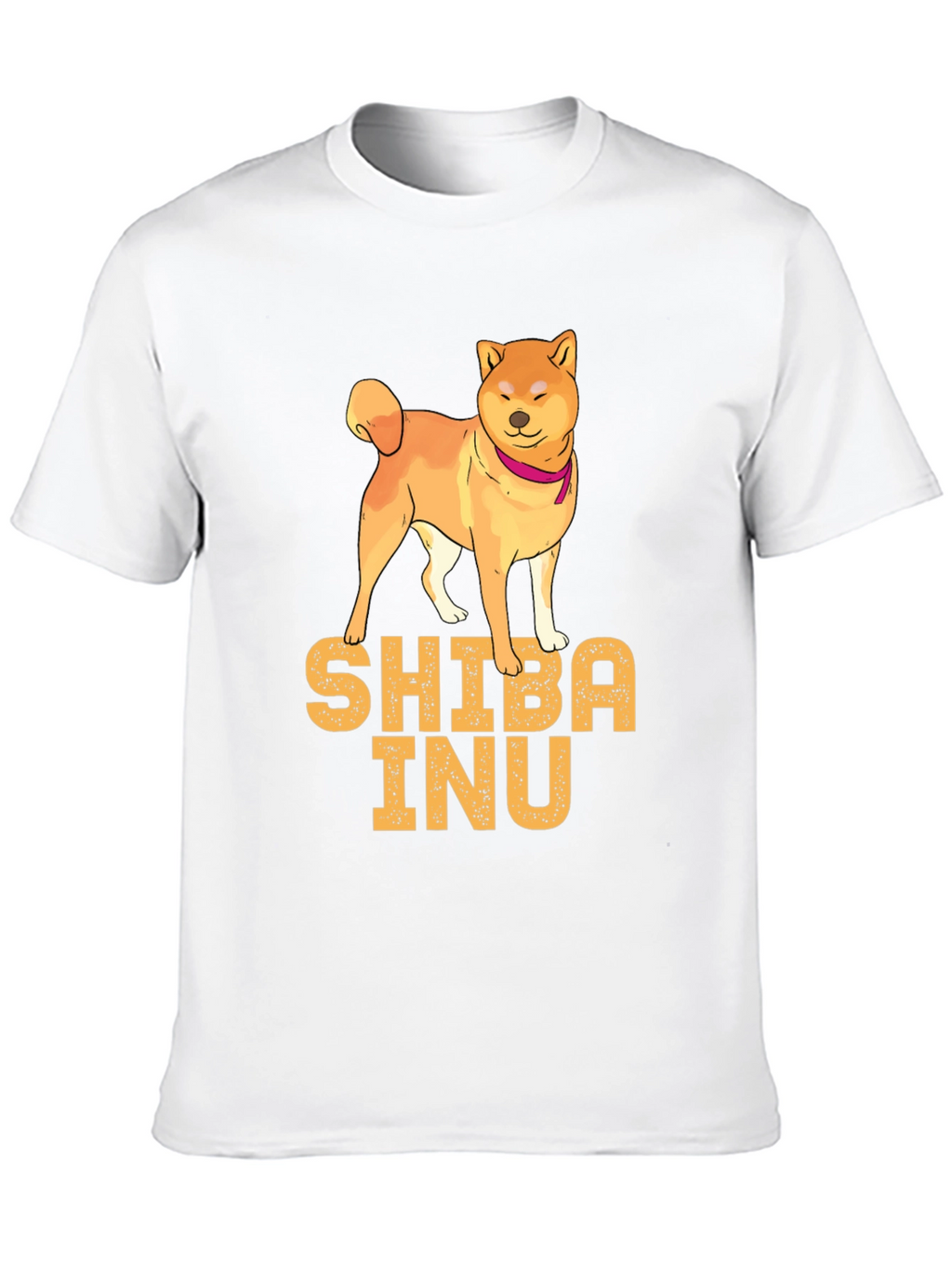 Shiba Inu Dog Graphic Print Black T-Shirt