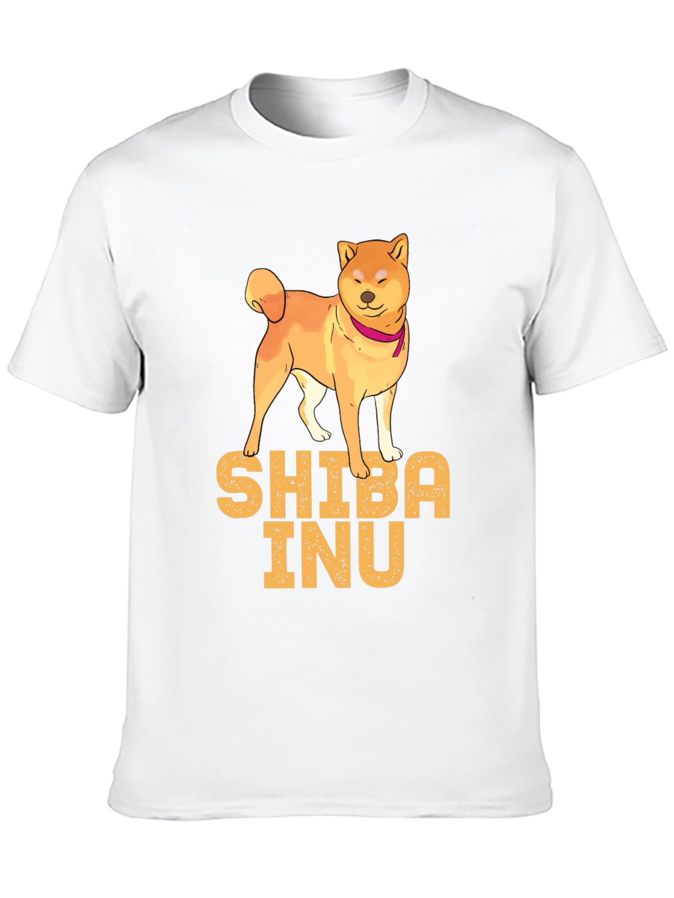 Shiba Inu Dog Graphic Print Black T-Shirt
