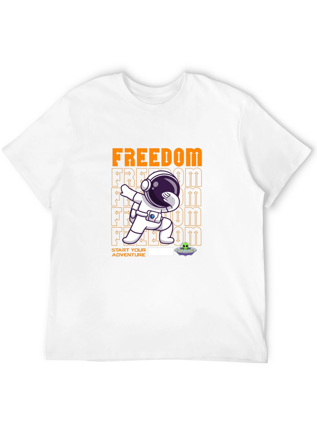 Freedom Astronaut Dab T-Shirt - Start Your Adventure!