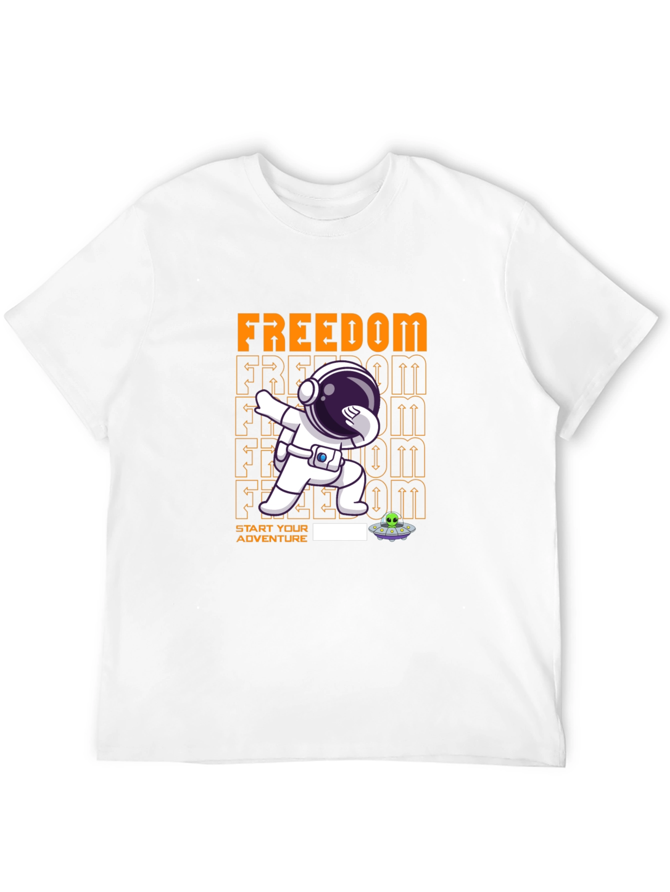 Freedom Astronaut Dab T-Shirt - Start Your Adventure!