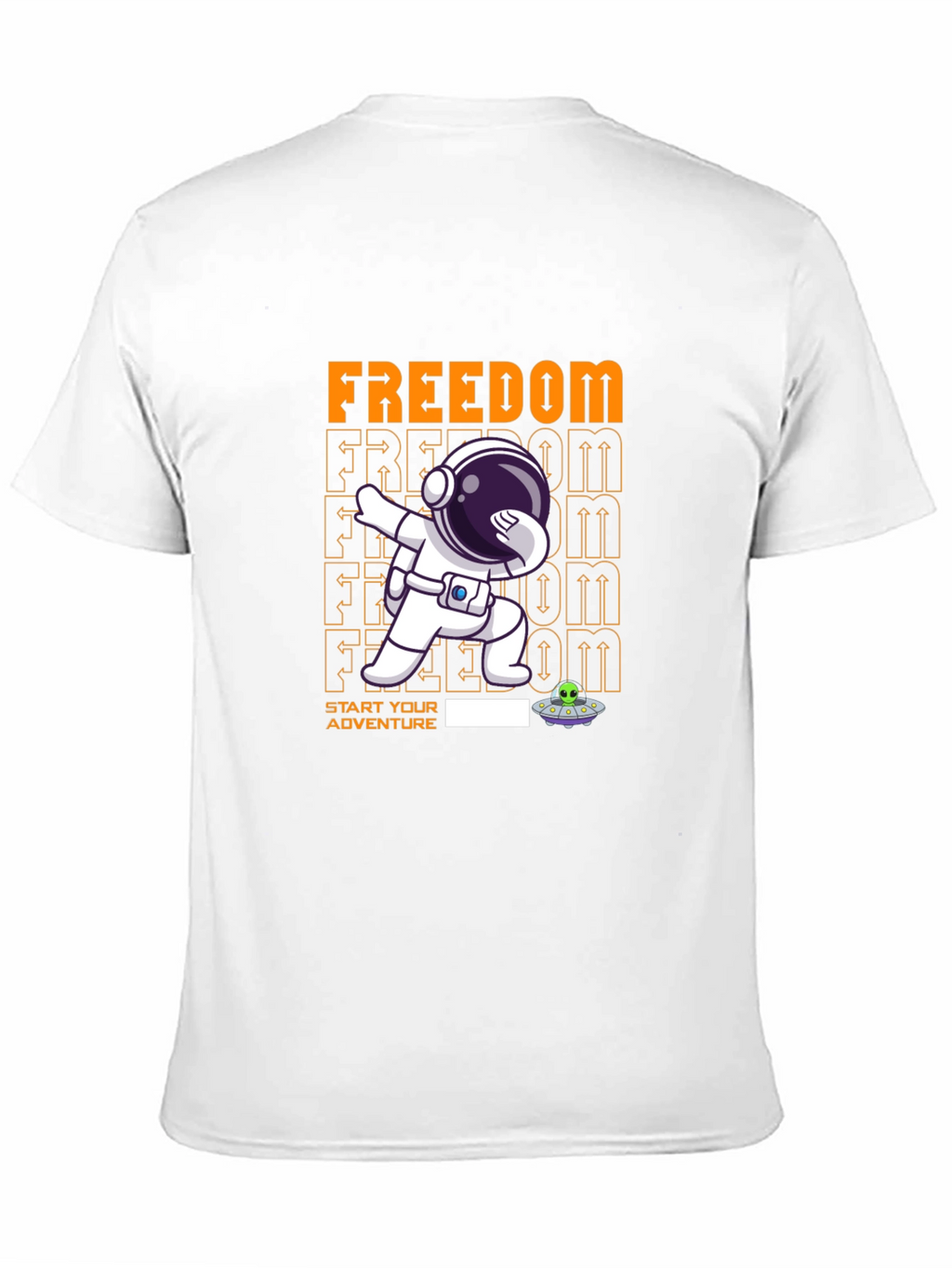 Freedom Astronaut Dab T-Shirt - Start Your Adventure!