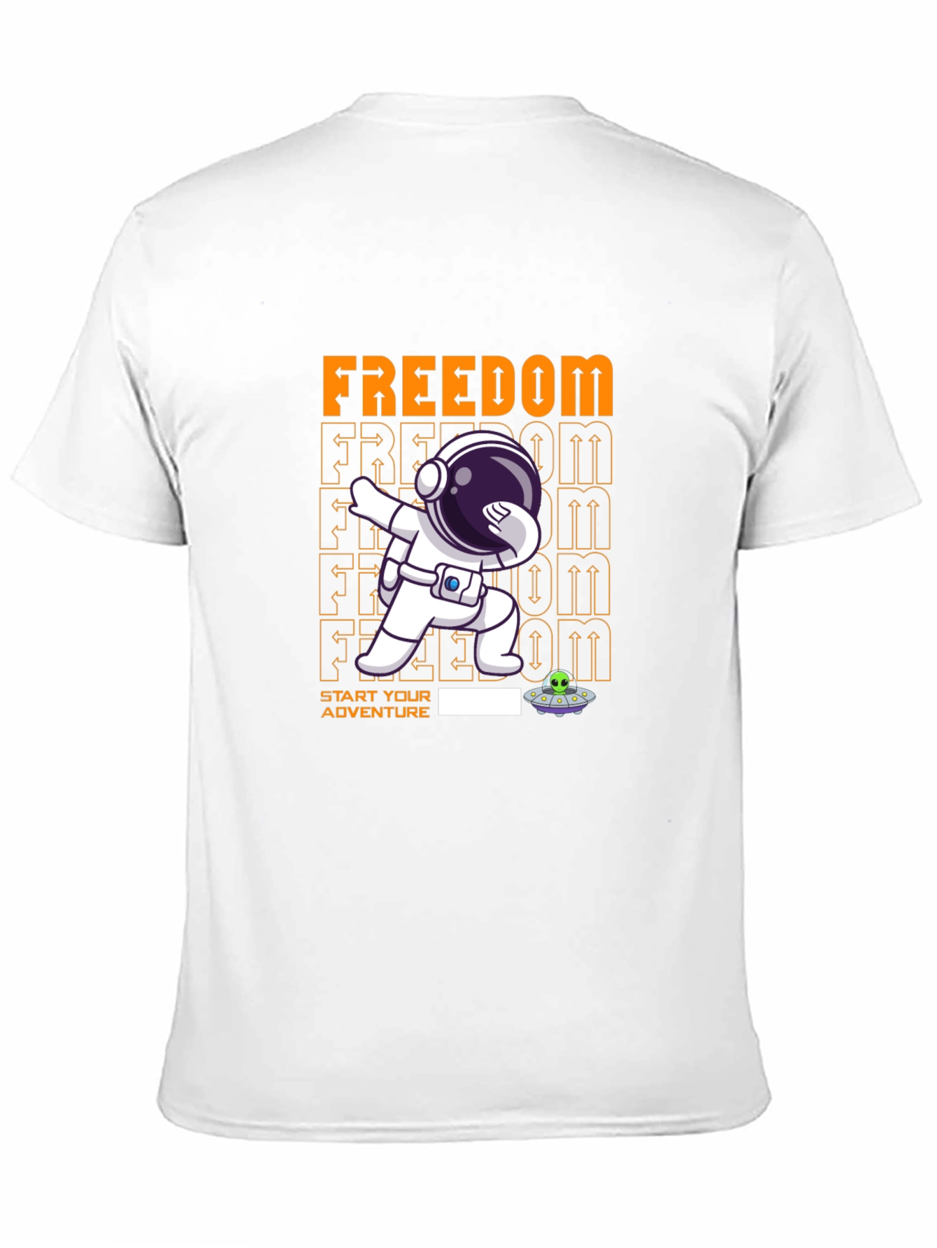 Freedom Astronaut Dab T-Shirt - Start Your Adventure!