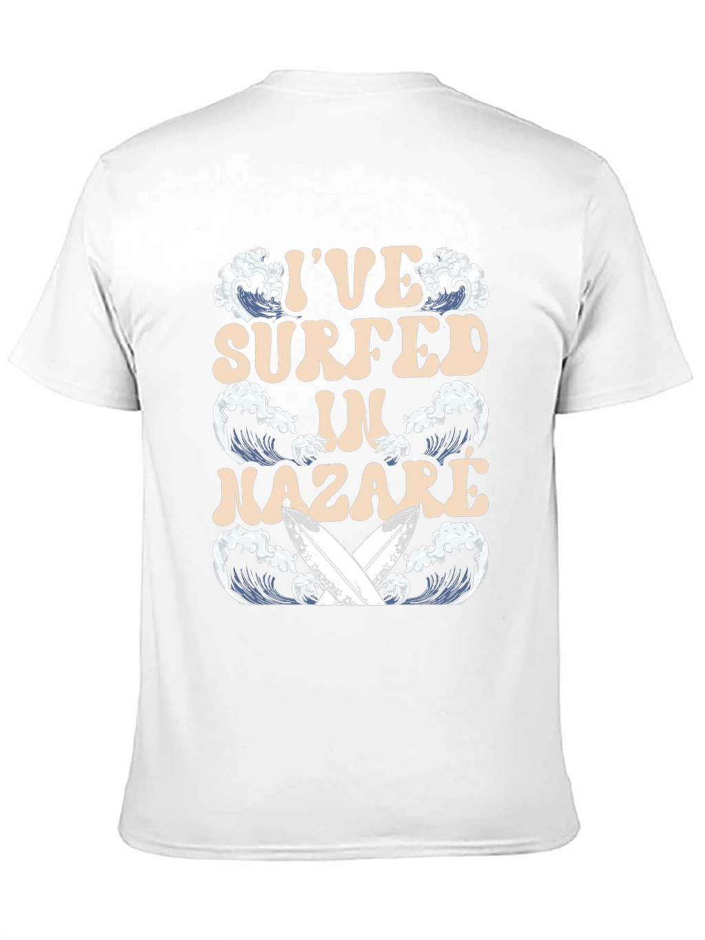 Surfer T-Shirt - Nazare Wave Design