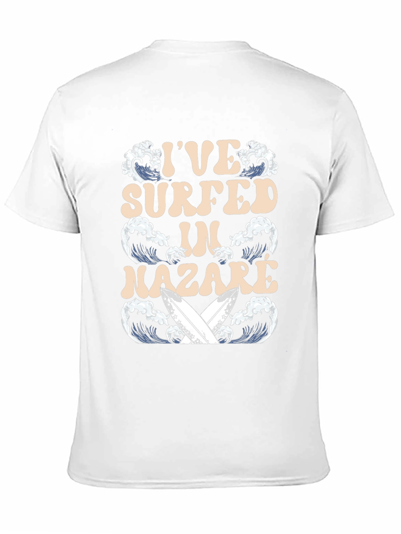 Surfer T-Shirt - Nazare Wave Design