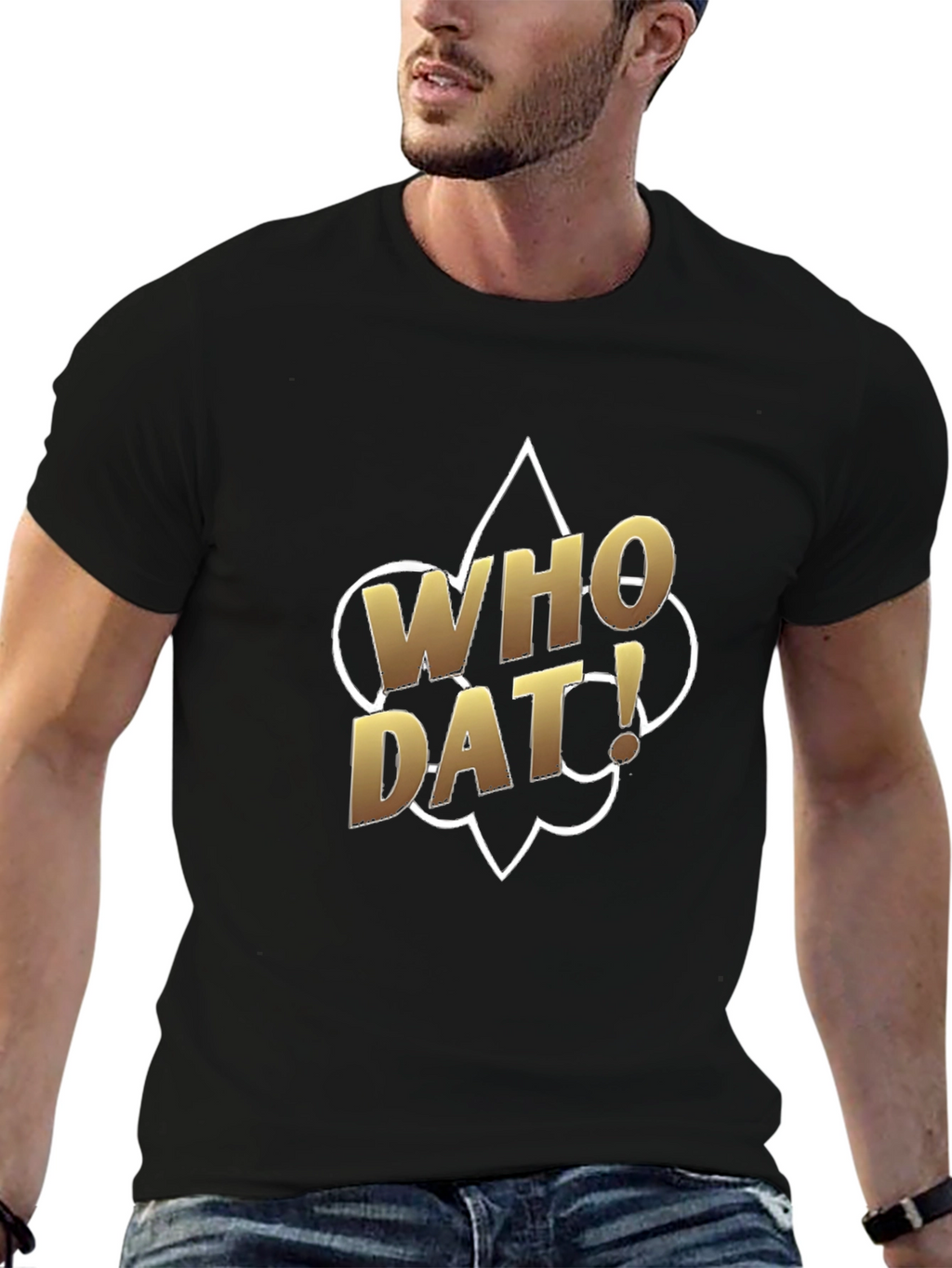 Who Dat! Black T-Shirt