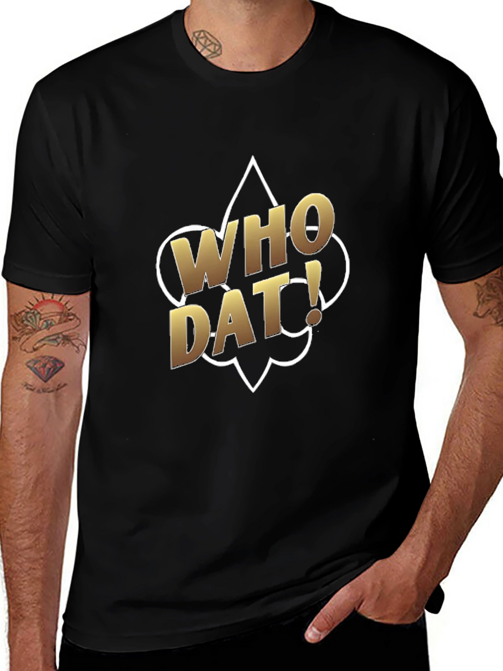 Who Dat! Black T-Shirt