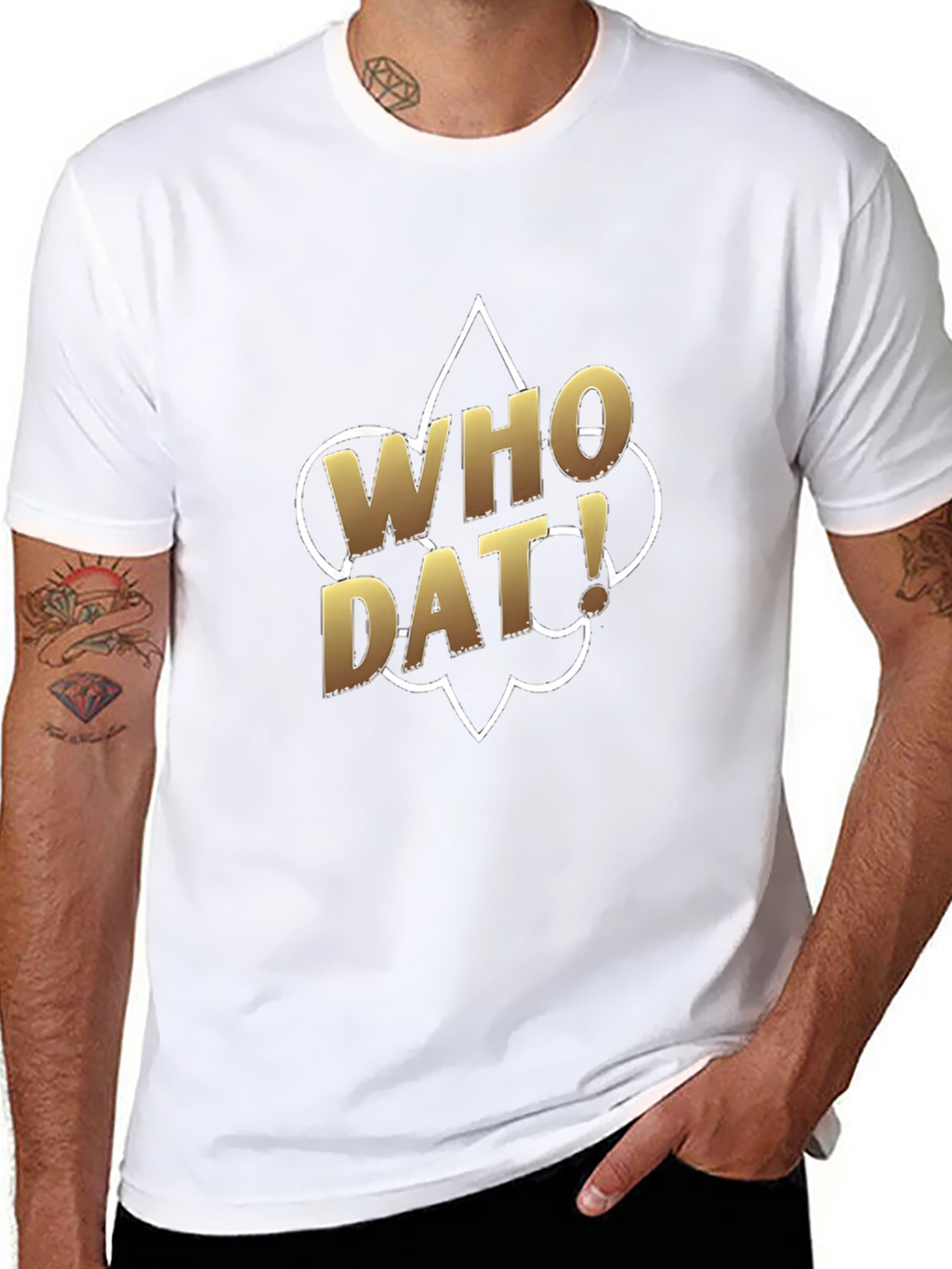 Who Dat! Black T-Shirt