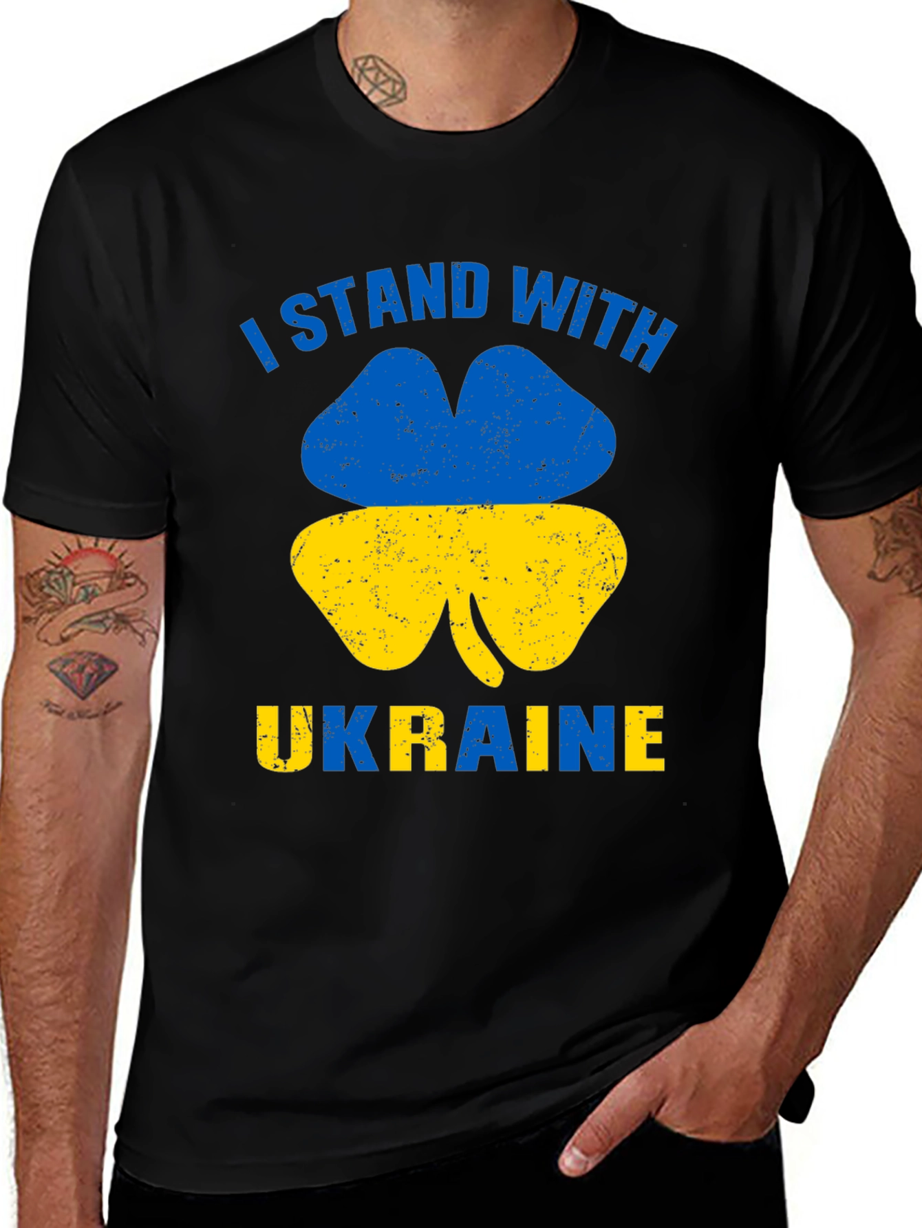I Stand With Ukraine Clover T-Shirt