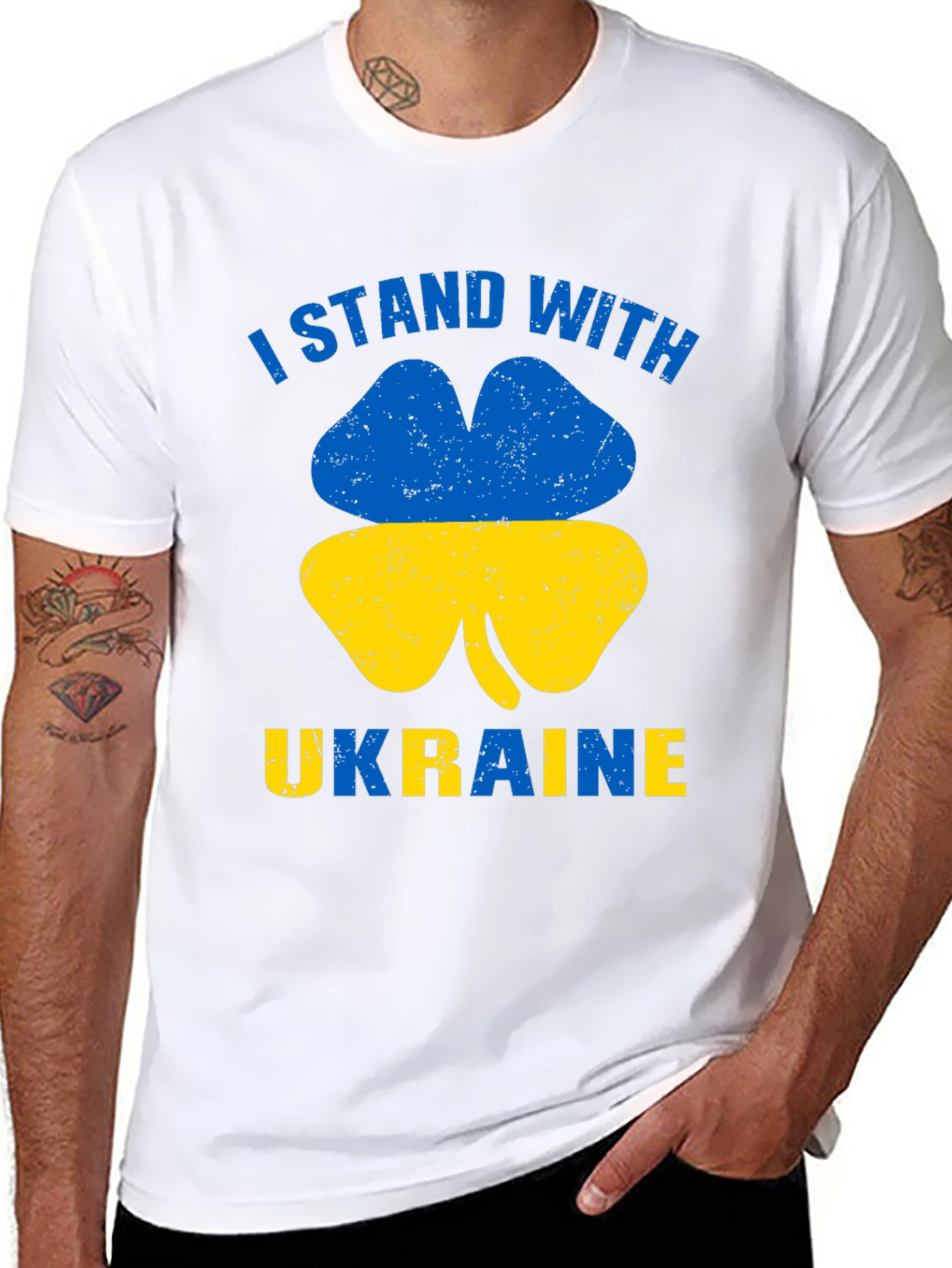 I Stand With Ukraine Clover T-Shirt