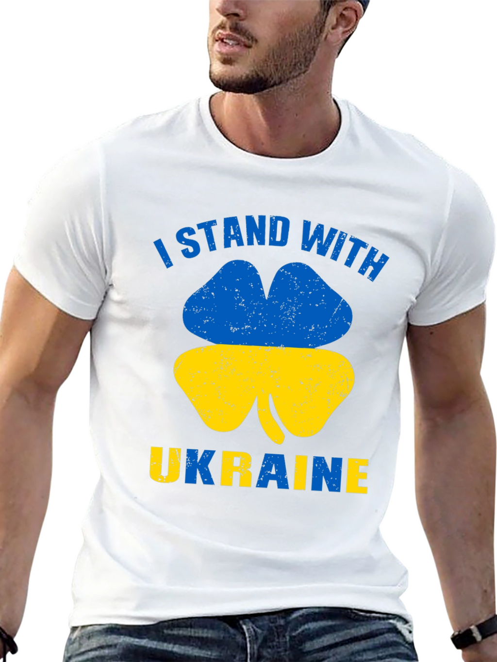 I Stand With Ukraine Clover T-Shirt