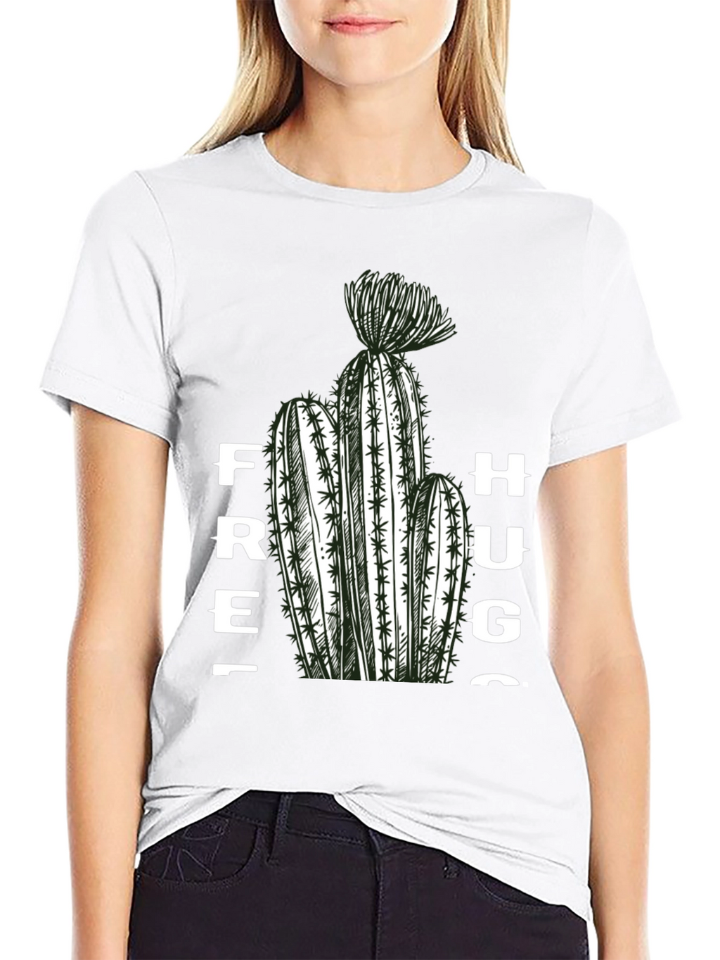 Free Hugs Cactus Graphic Tee
