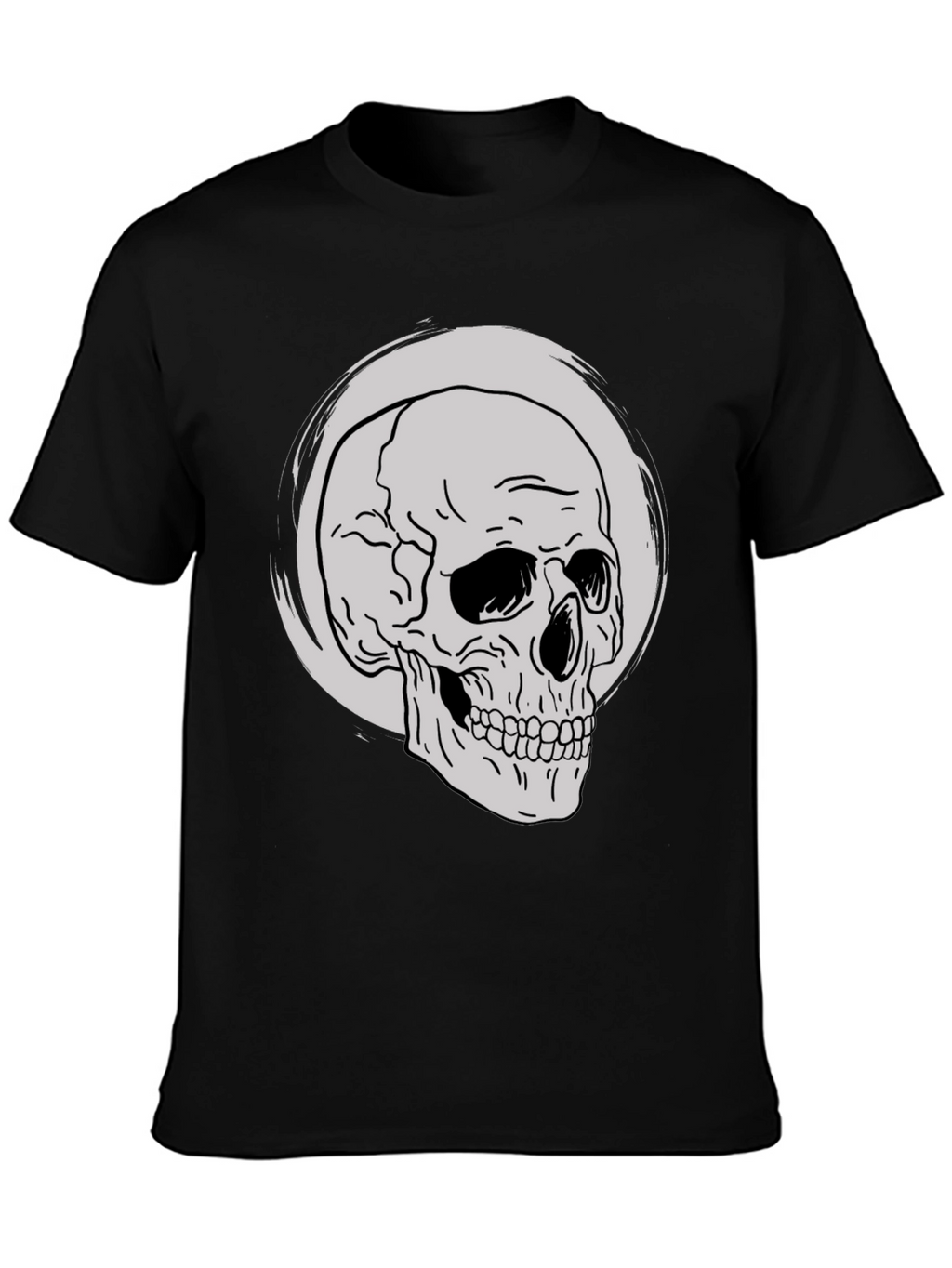 Skull Graphic Tee - Classic Black T-Shirt