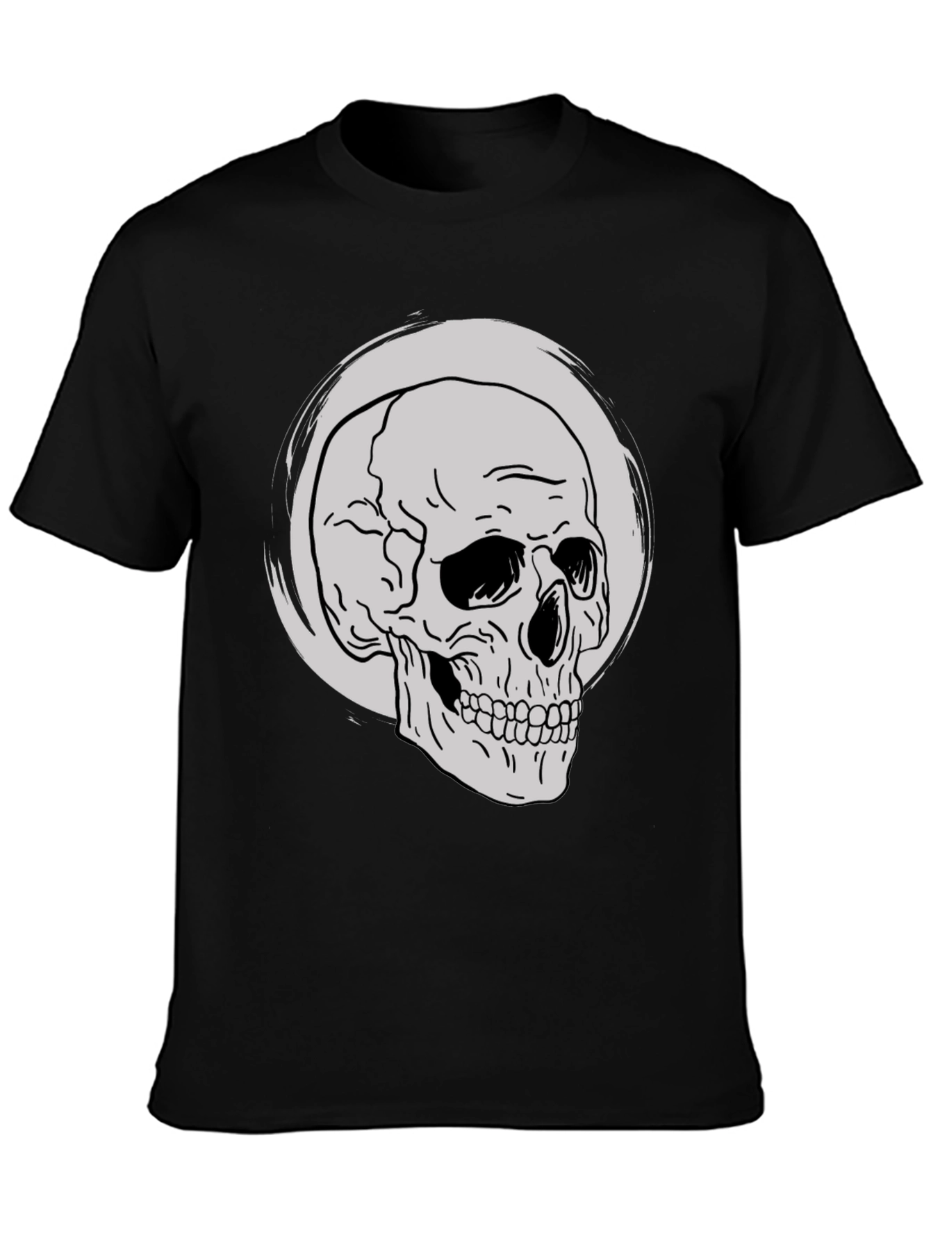 Skull Graphic Tee - Classic Black T-Shirt