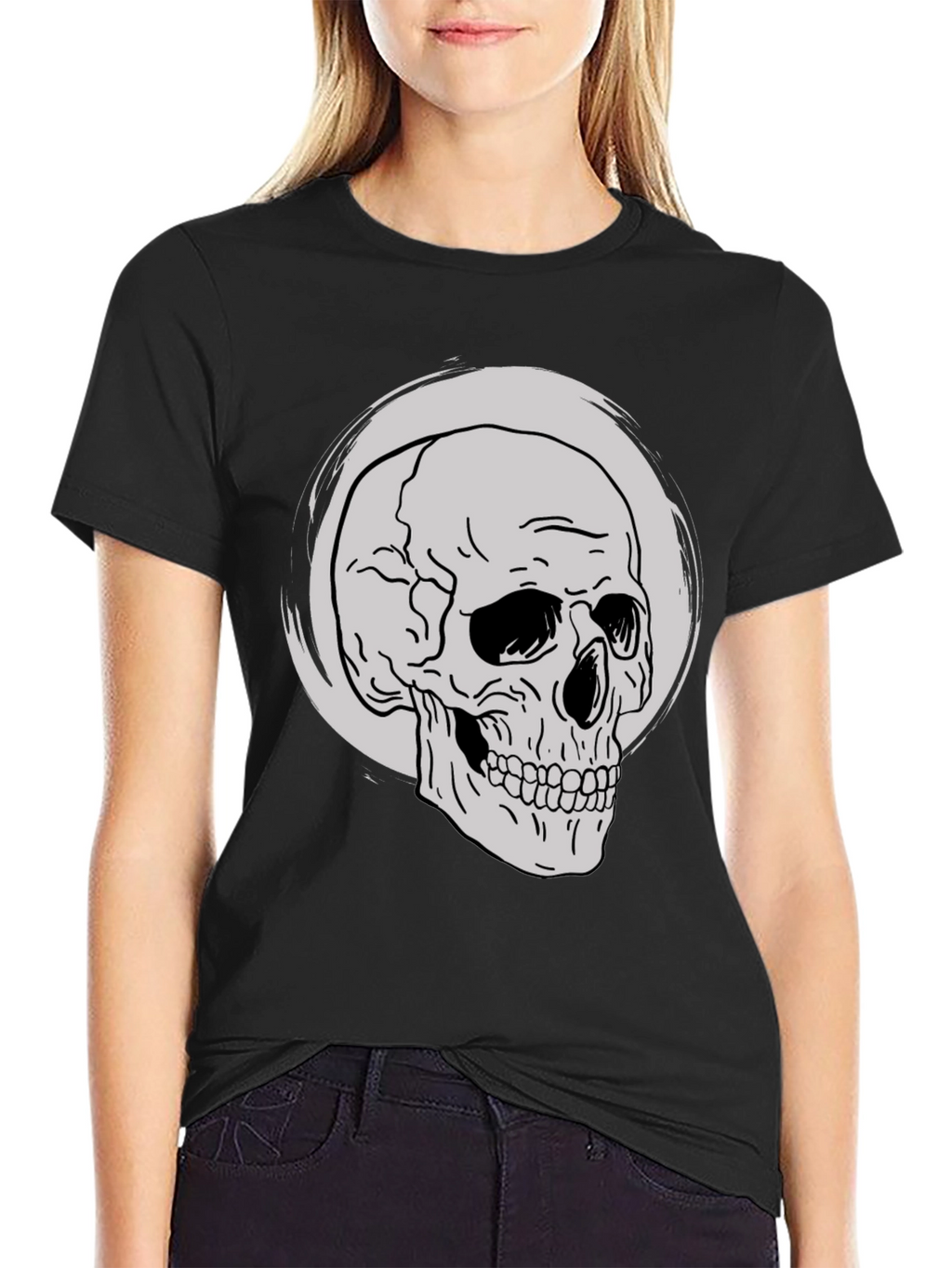 Skull Graphic Tee - Classic Black T-Shirt