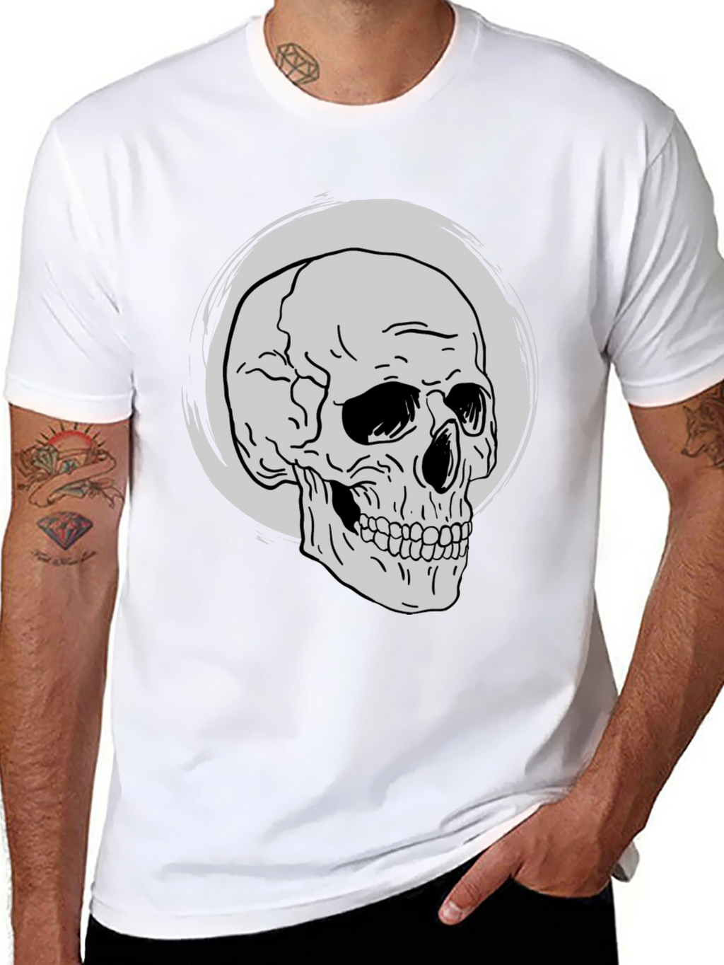 Skull Graphic Tee - Classic Black T-Shirt