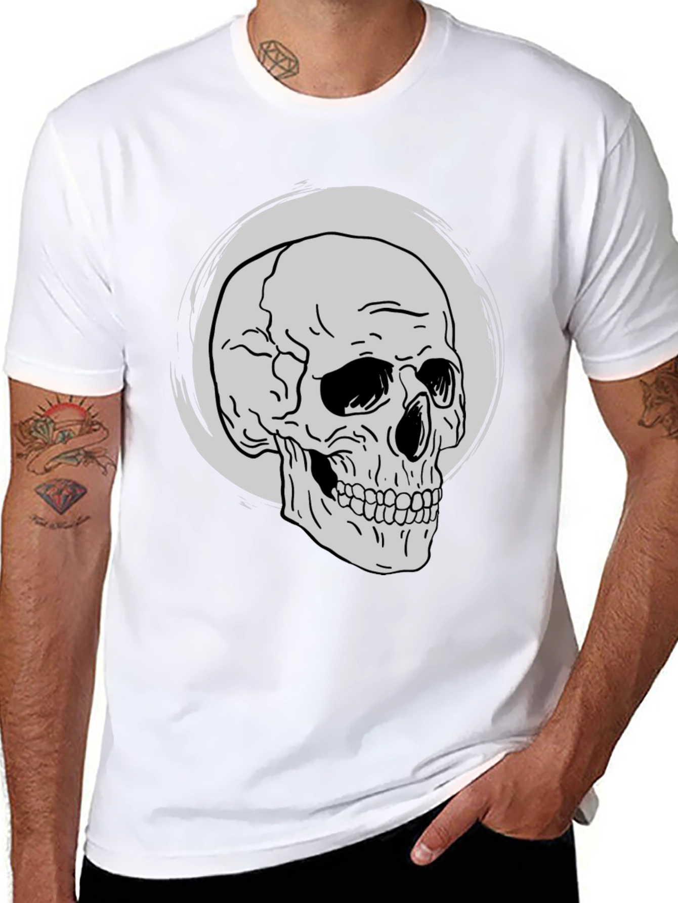 Skull Graphic Tee - Classic Black T-Shirt