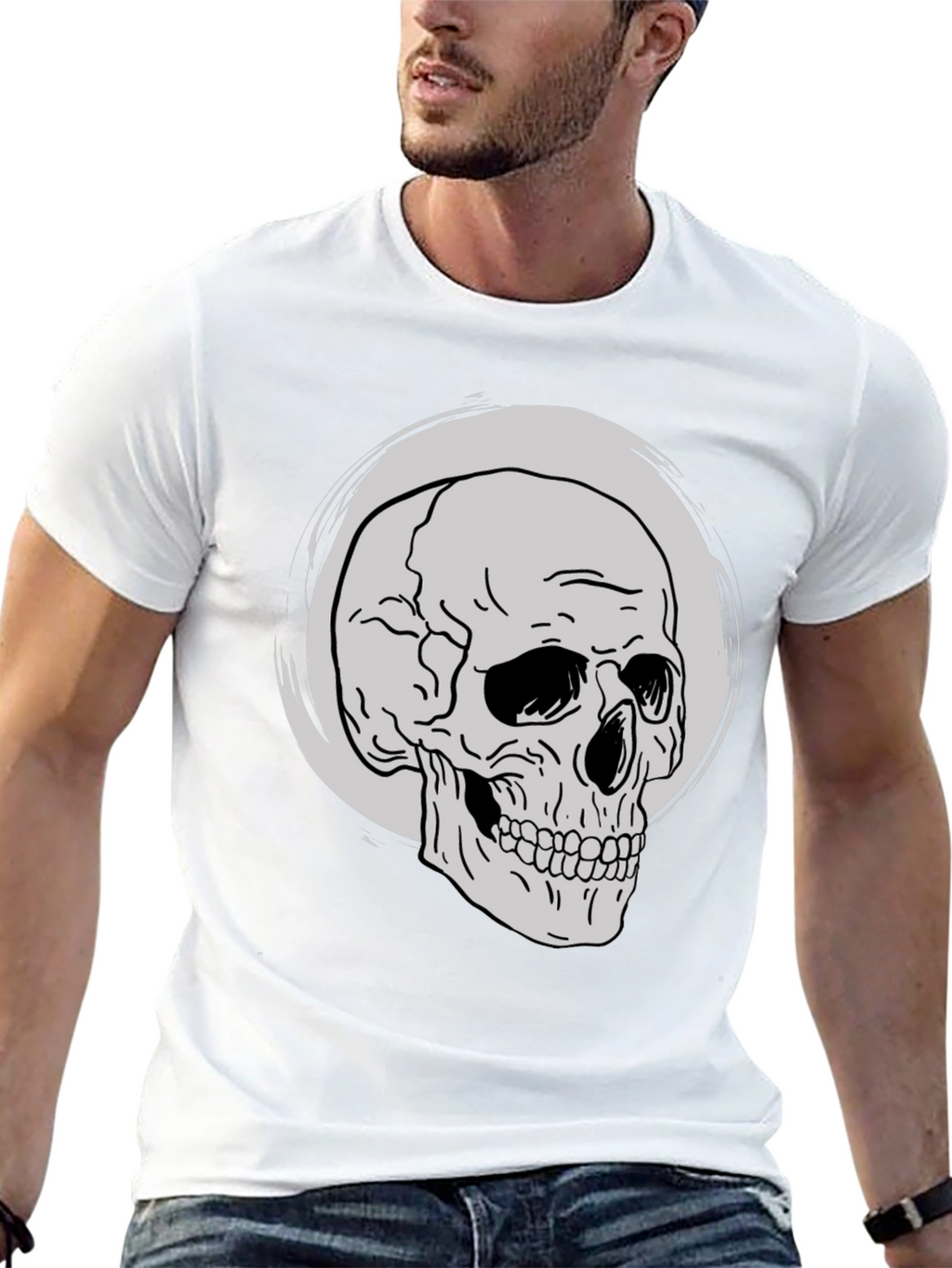 Skull Graphic Tee - Classic Black T-Shirt