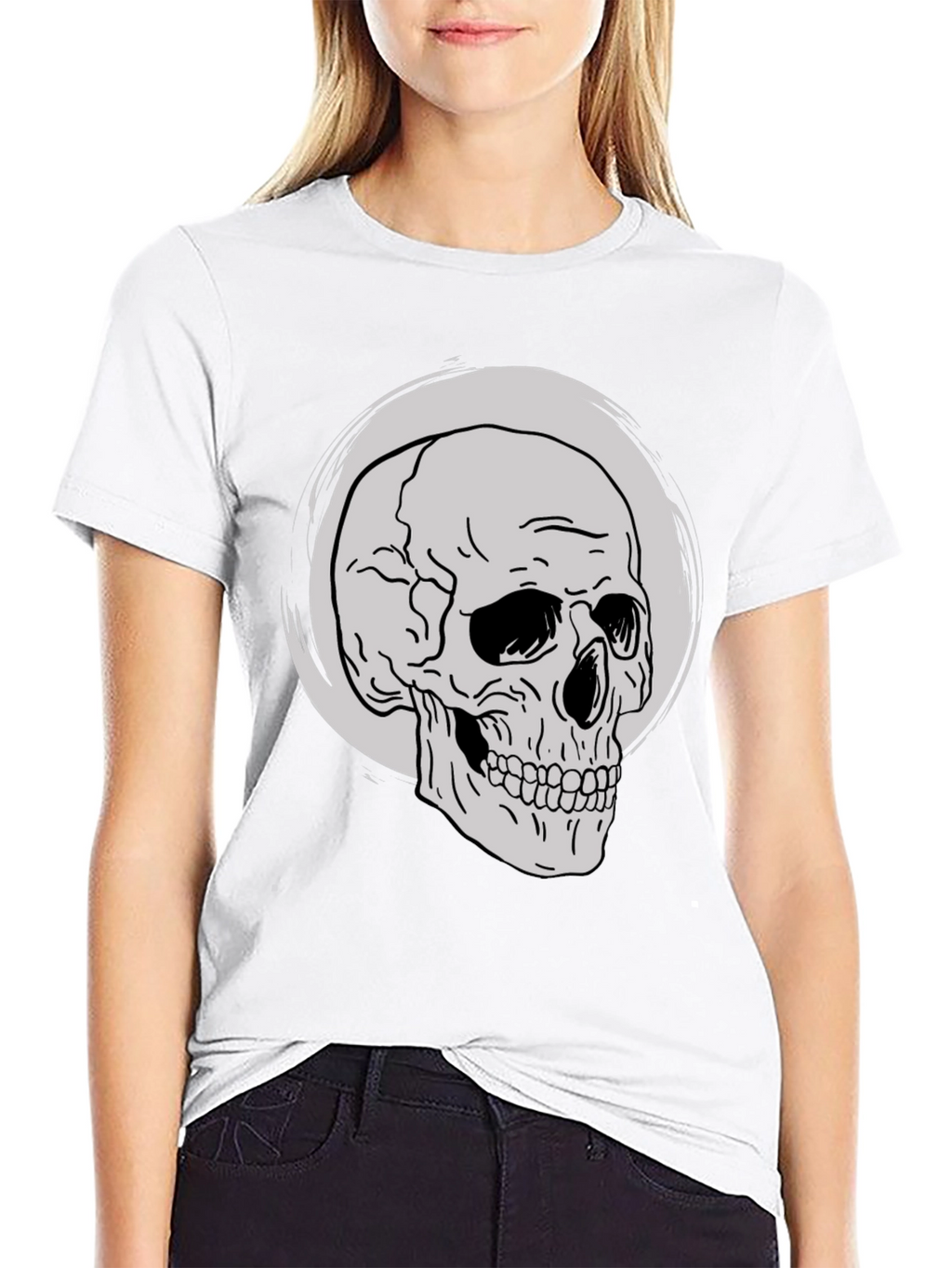 Skull Graphic Tee - Classic Black T-Shirt