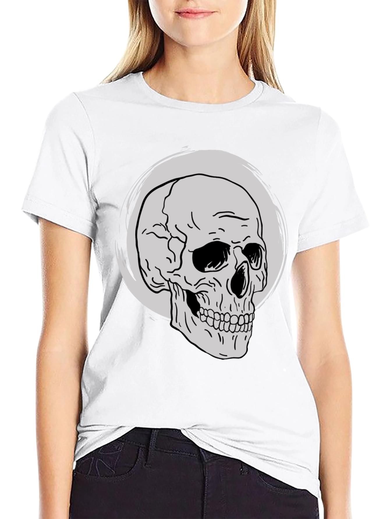 Skull Graphic Tee - Classic Black T-Shirt