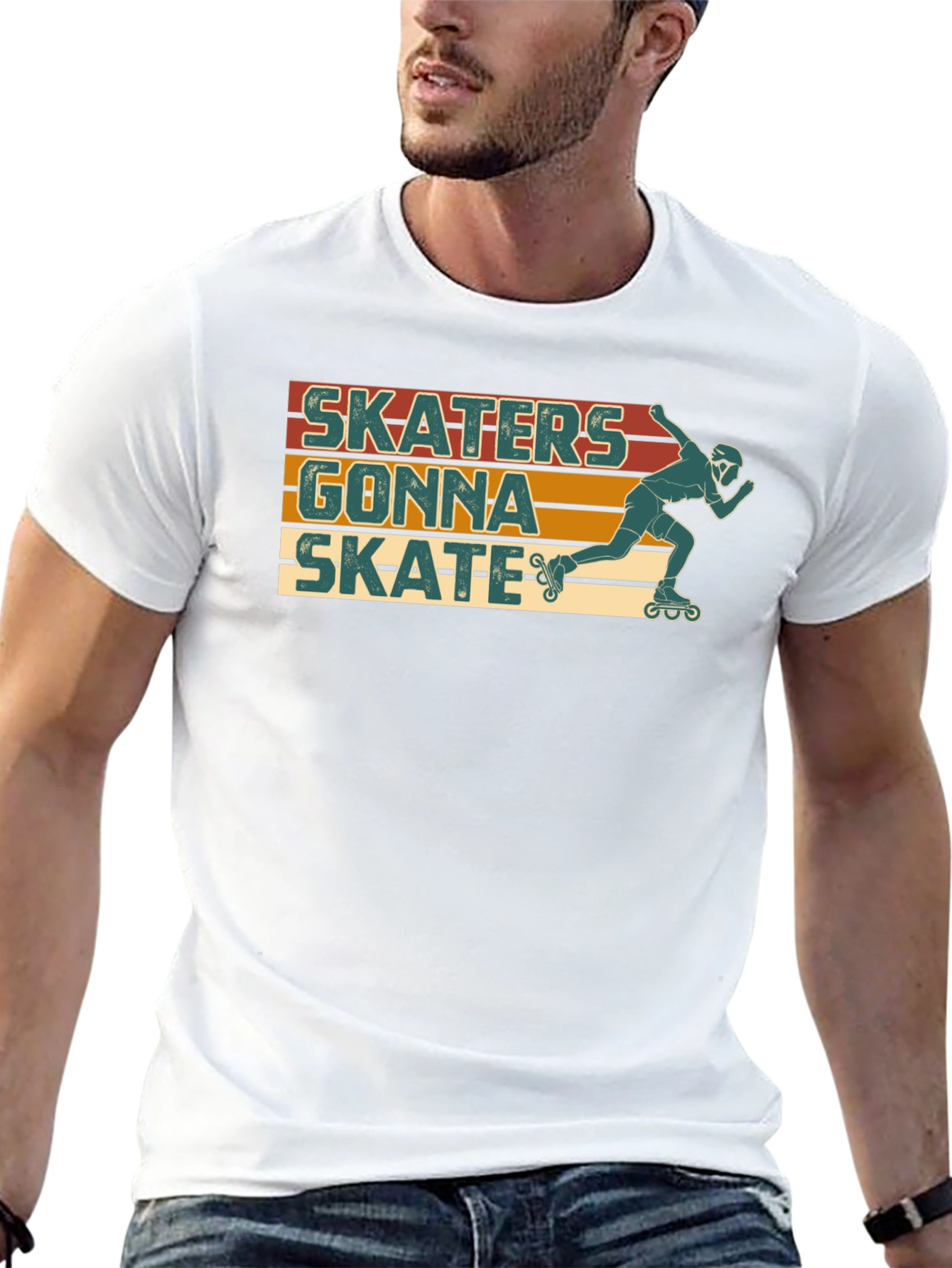 Skaters Gonna Skate Retro T-Shirt