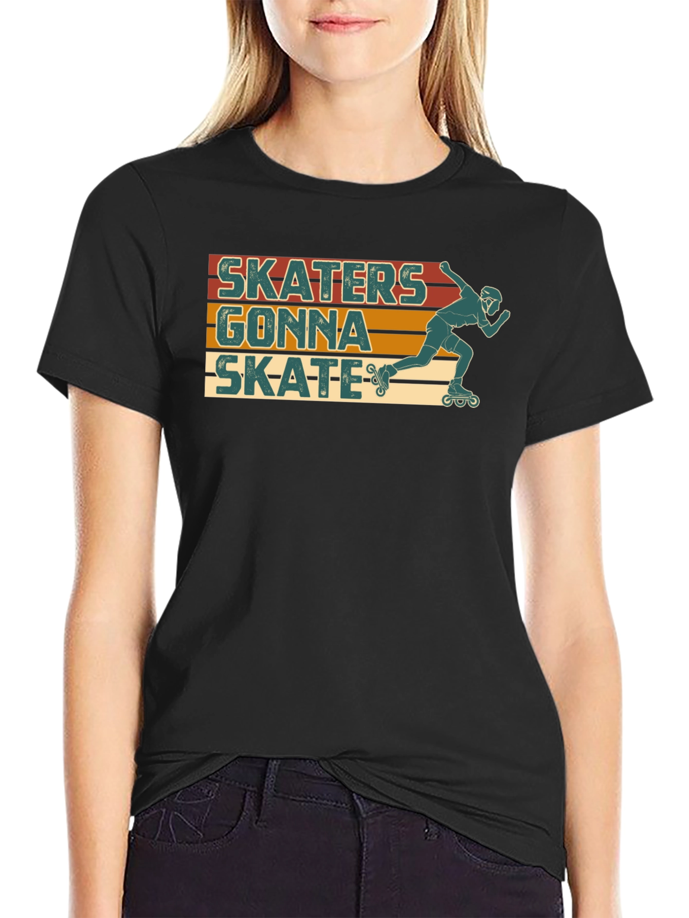 Skaters Gonna Skate Retro T-Shirt