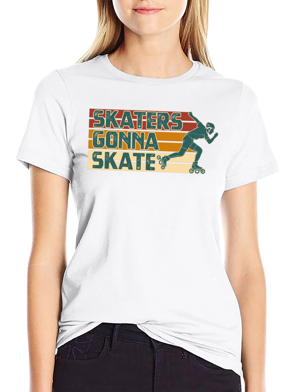 Skaters Gonna Skate Retro T-Shirt