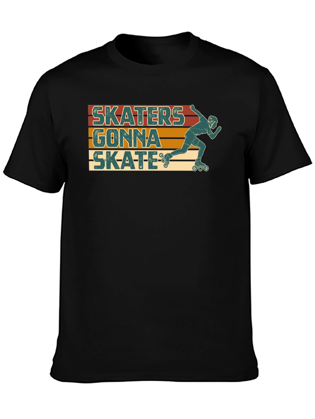 Skaters Gonna Skate Retro T-Shirt