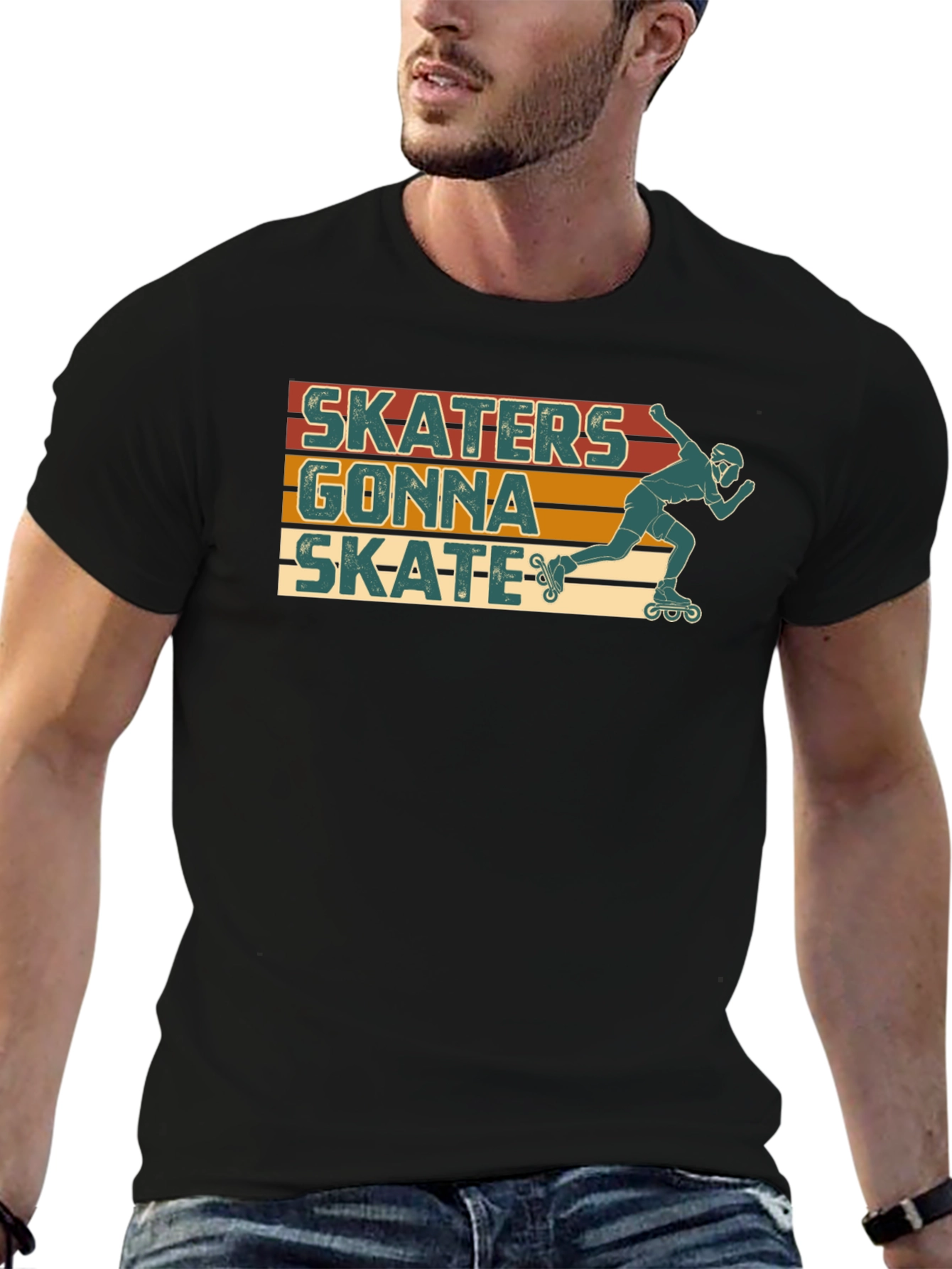 Skaters Gonna Skate Retro T-Shirt