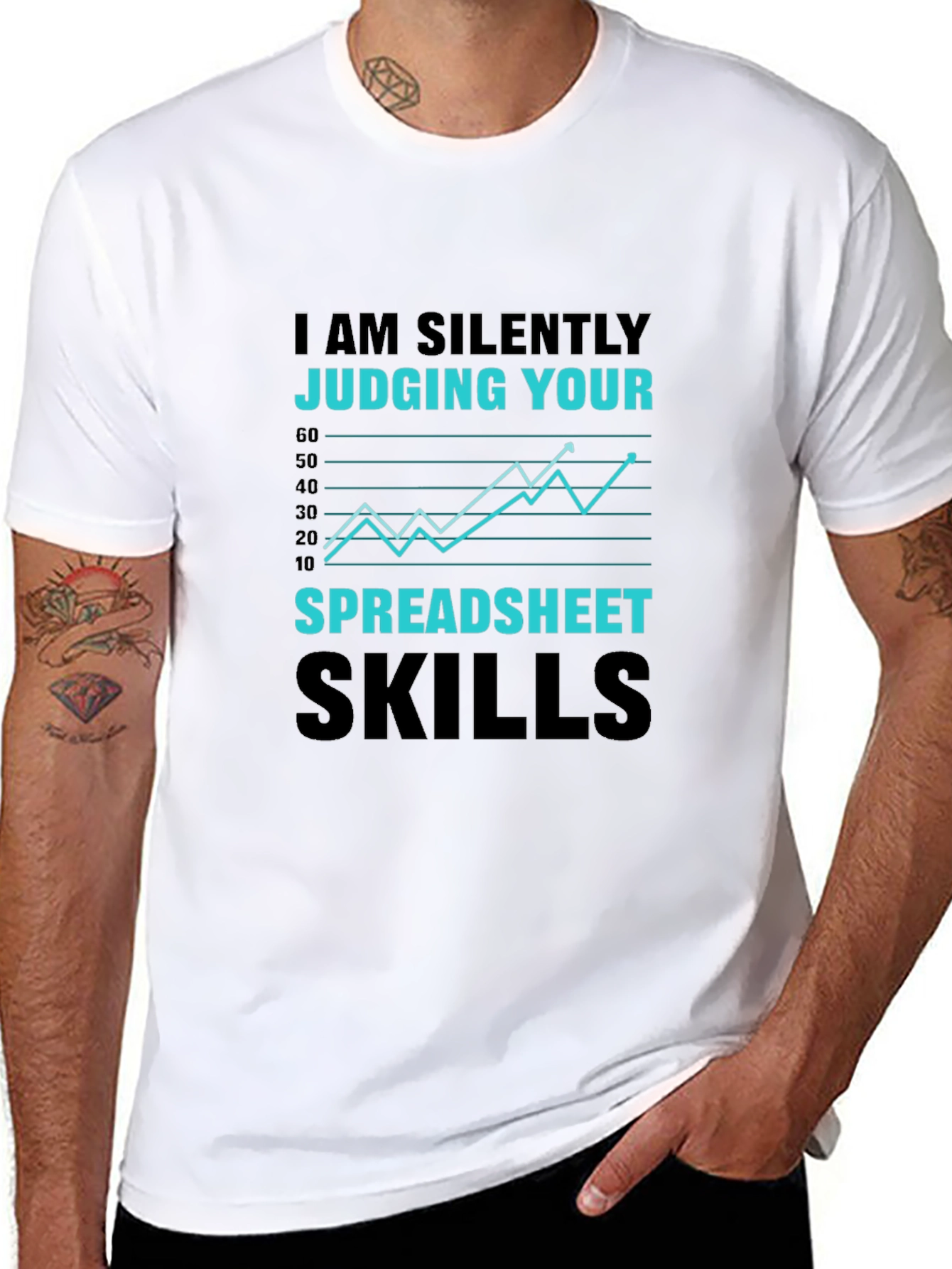 Silently Judging Your Spreadsheet Skills T-Shirt