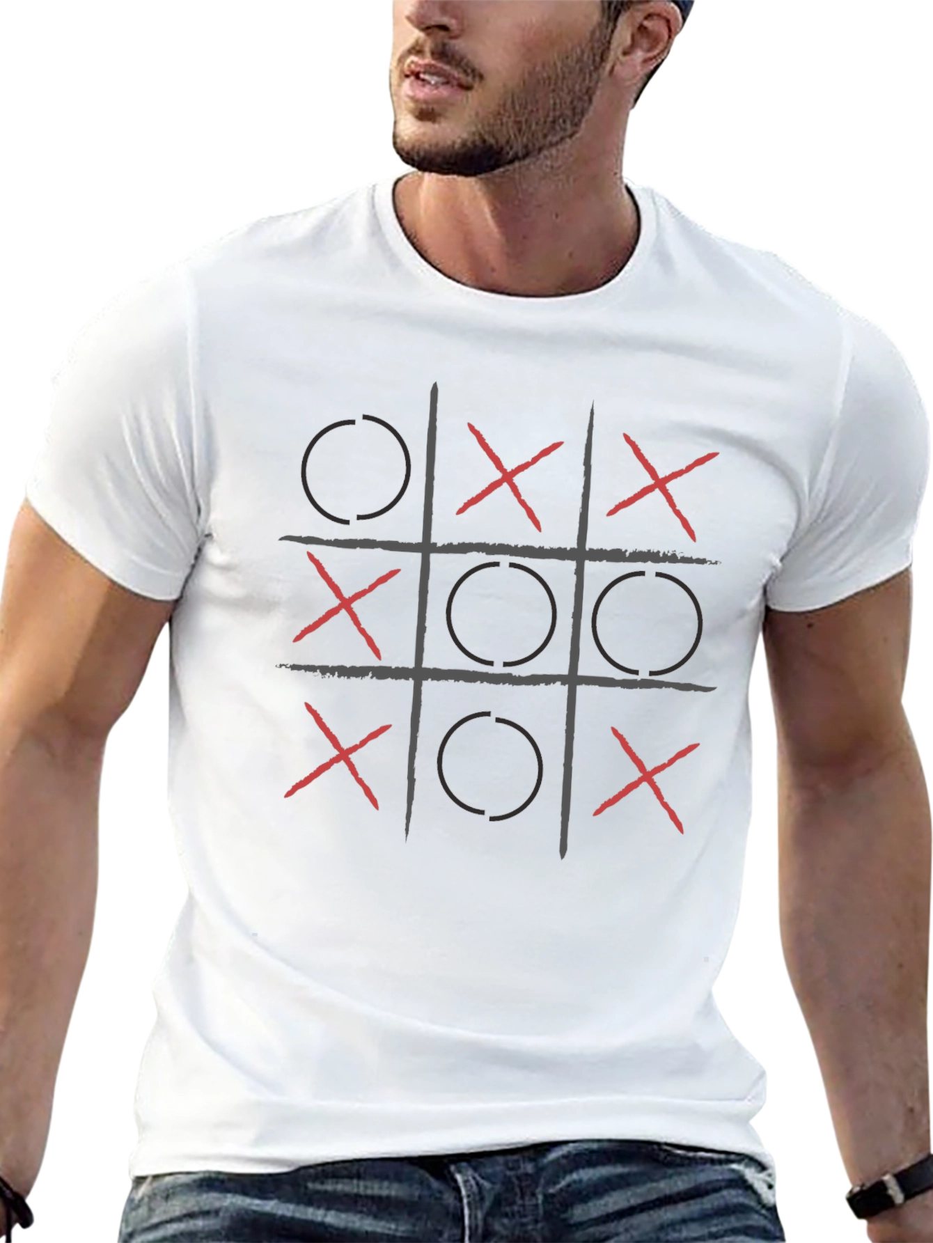 Tic-Tac-Toe Graphic Tee - Cool Casual Wear