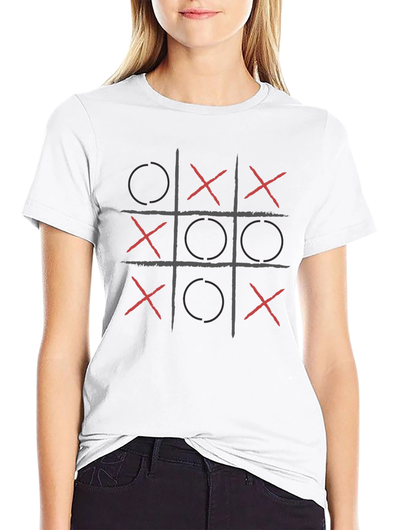 Tic-Tac-Toe Graphic Tee - Cool Casual Wear