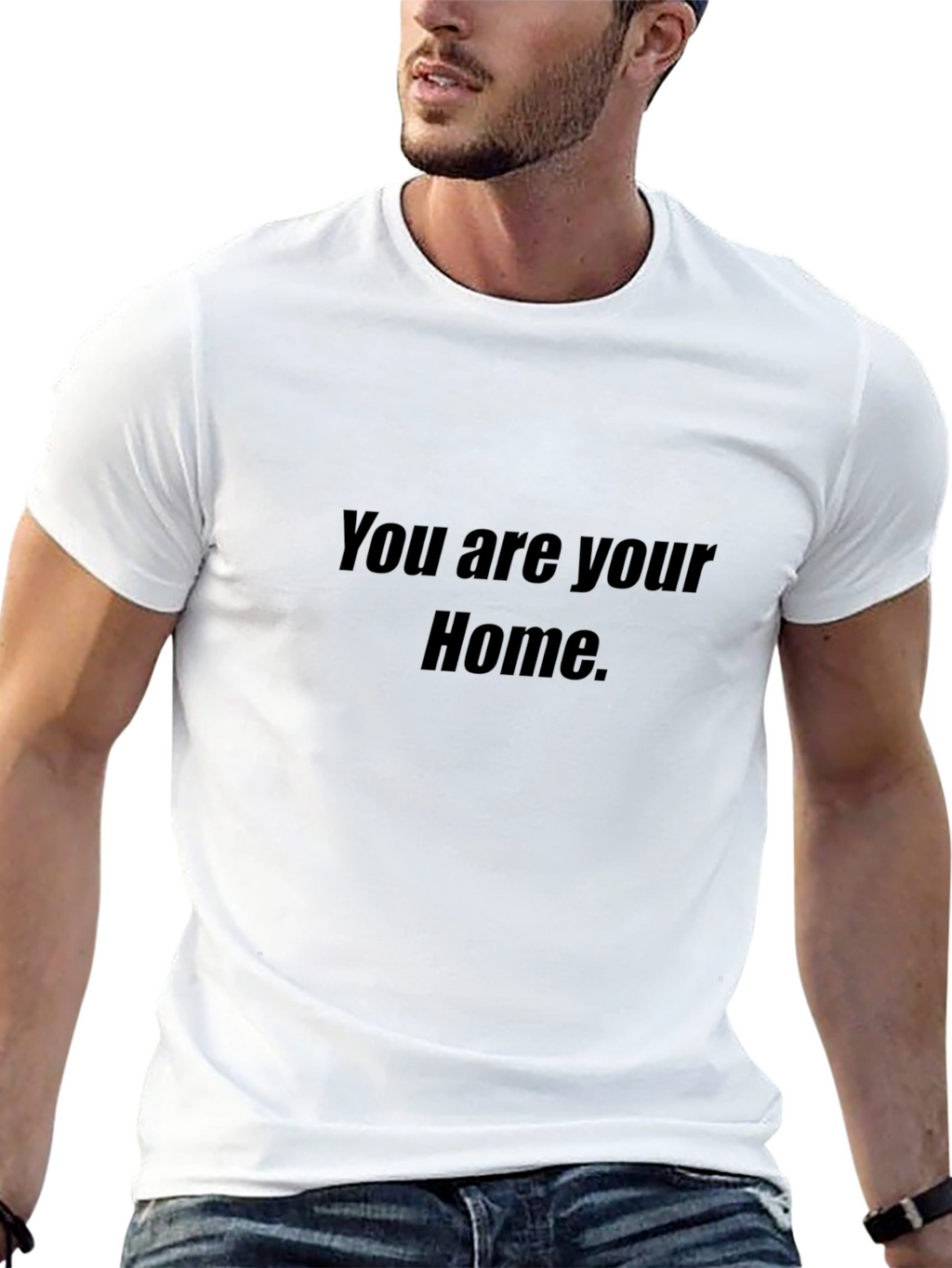 You Are Your Home Black Graphic T-Shirt