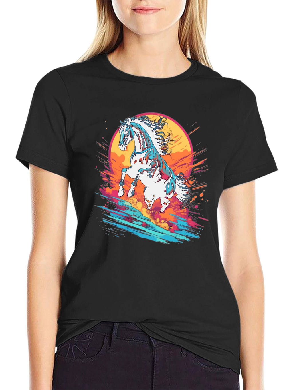 Majestic Horse Graphic Tee - Stylish & Unique