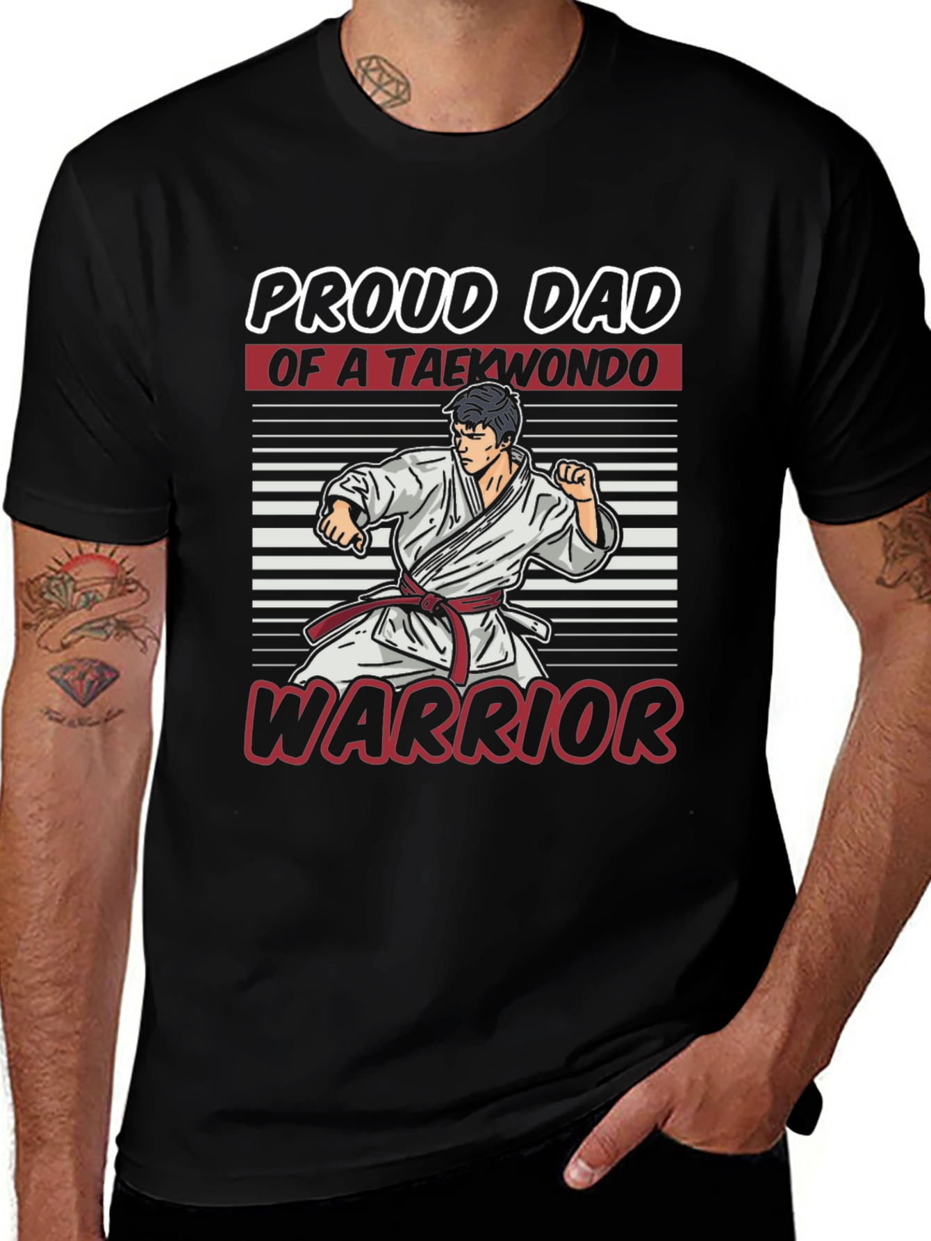 Proud Dad of a Taekwondo Warrior T-Shirt