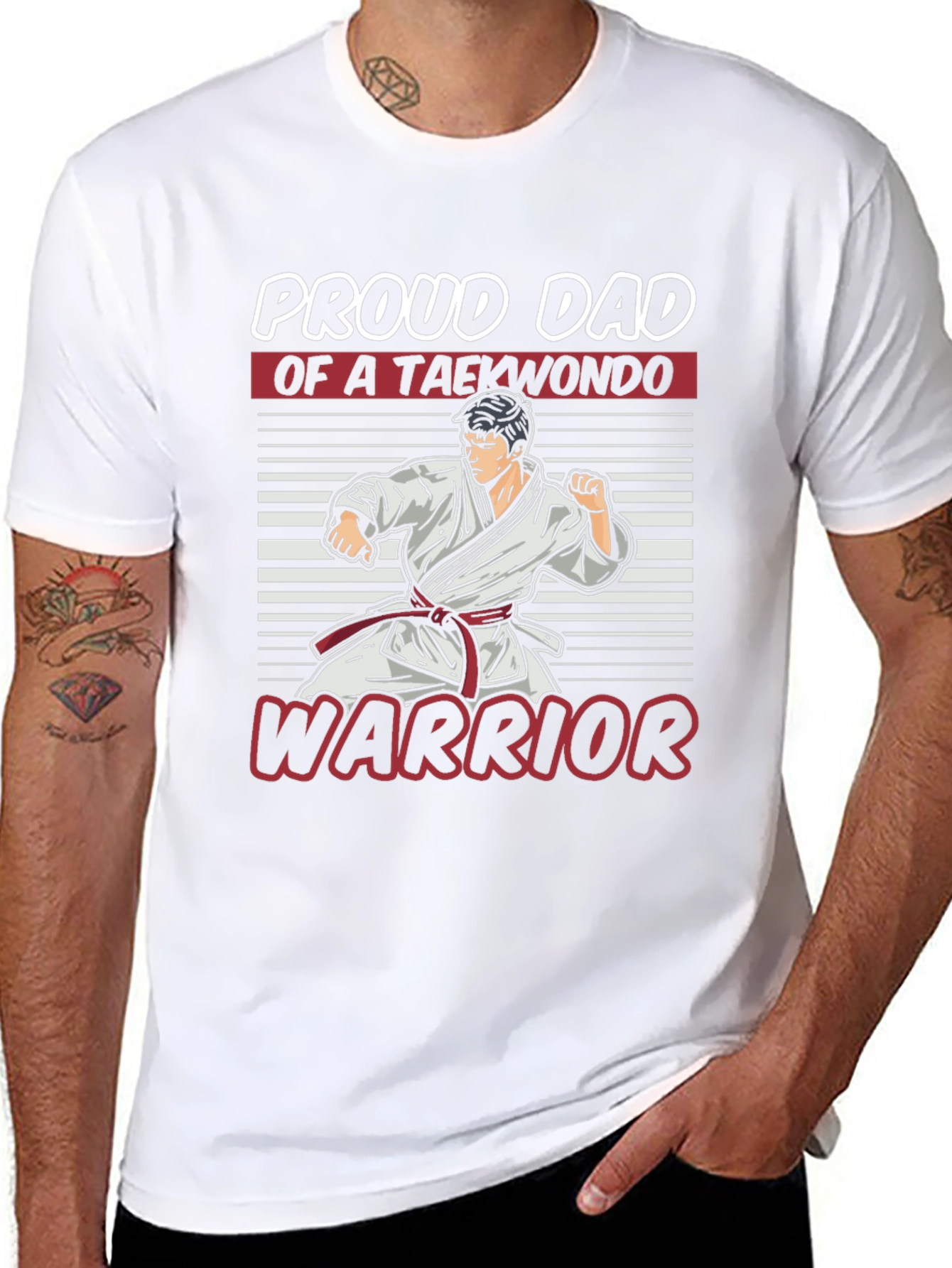 Proud Dad of a Taekwondo Warrior T-Shirt