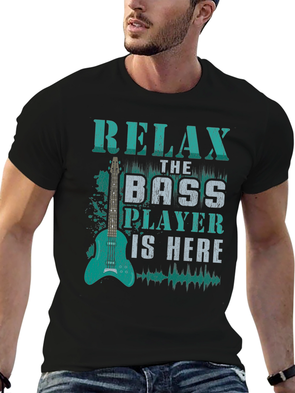 Relax Bass Player T-Shirt - Music Lover Tee