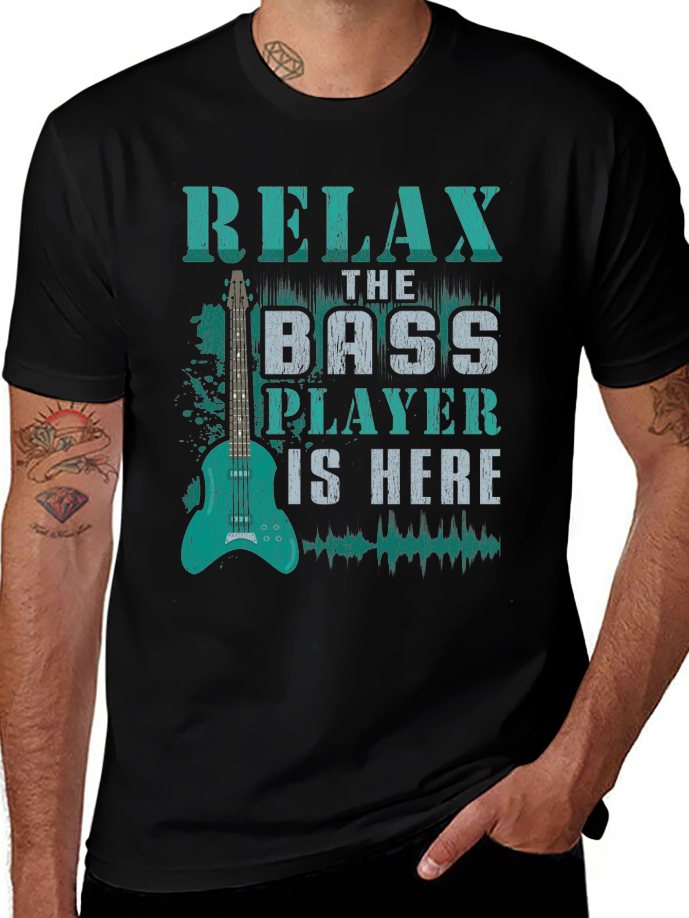 Relax Bass Player T-Shirt - Music Lover Tee